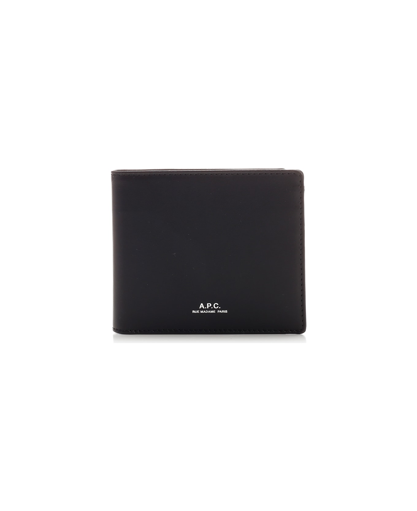 A.P.C. Wallet With Logo - BLACK