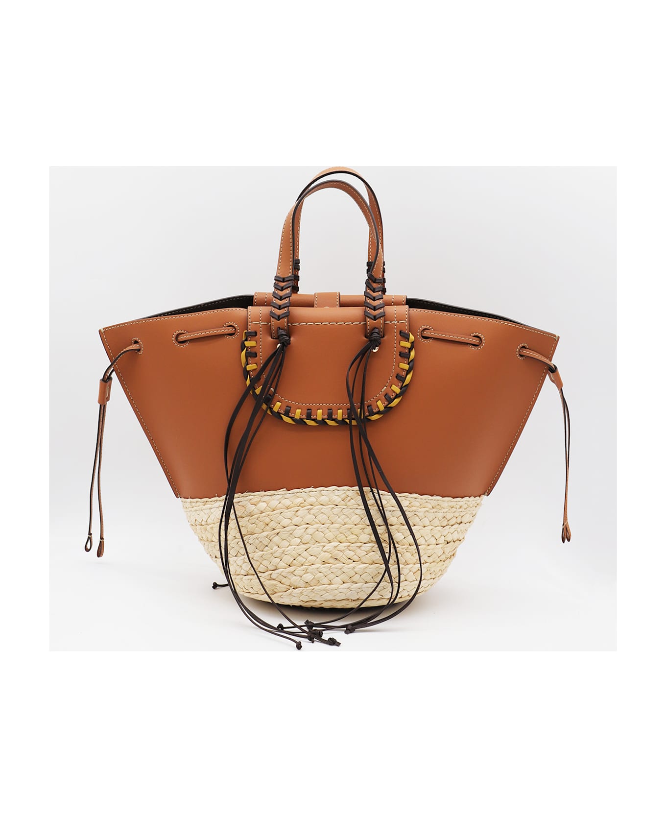 Cuba Lab Brown Leather Bolero Totes - Kenia
