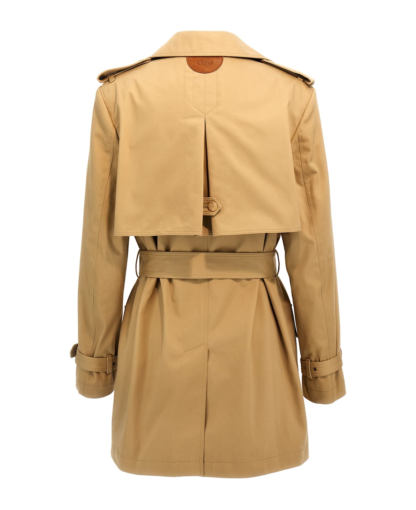 Chloé Cotton Trench Coat - Beige