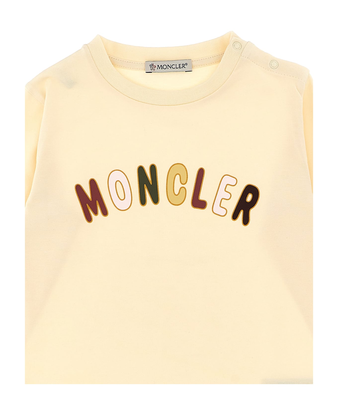 Moncler Logo Print T-shirt - White