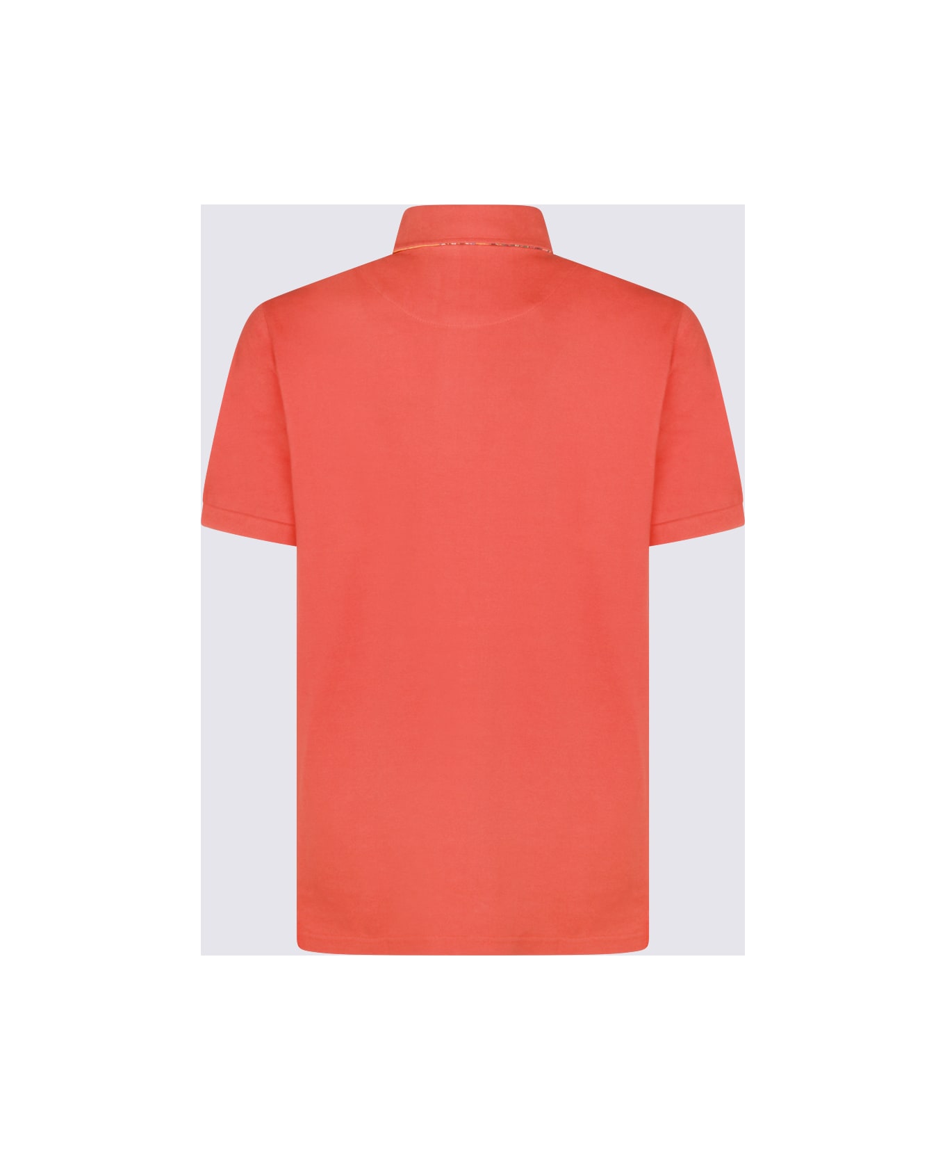 Etro Orange Cotton Polo Shirt
