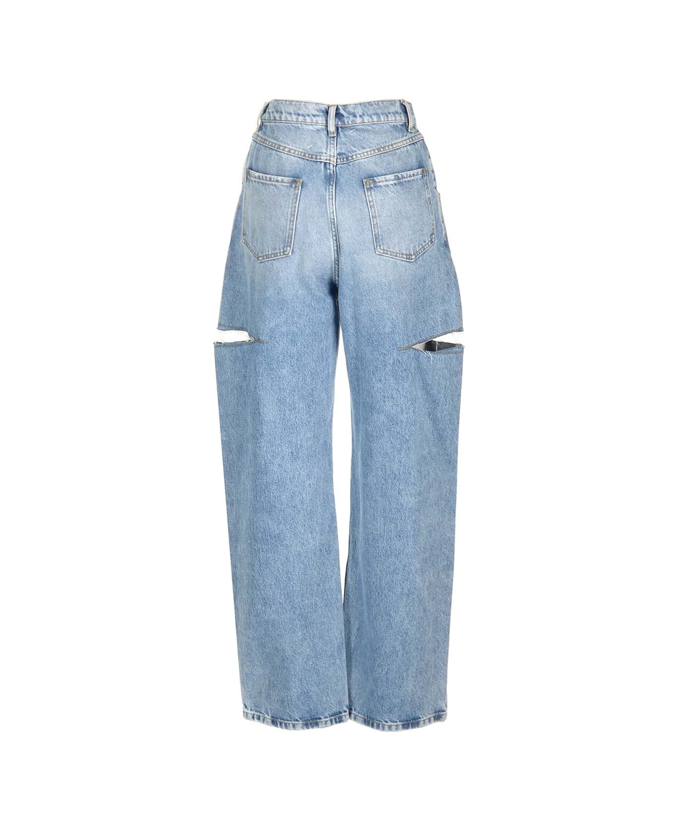 Maison Margiela Jeans With Cut-out Details - Blue