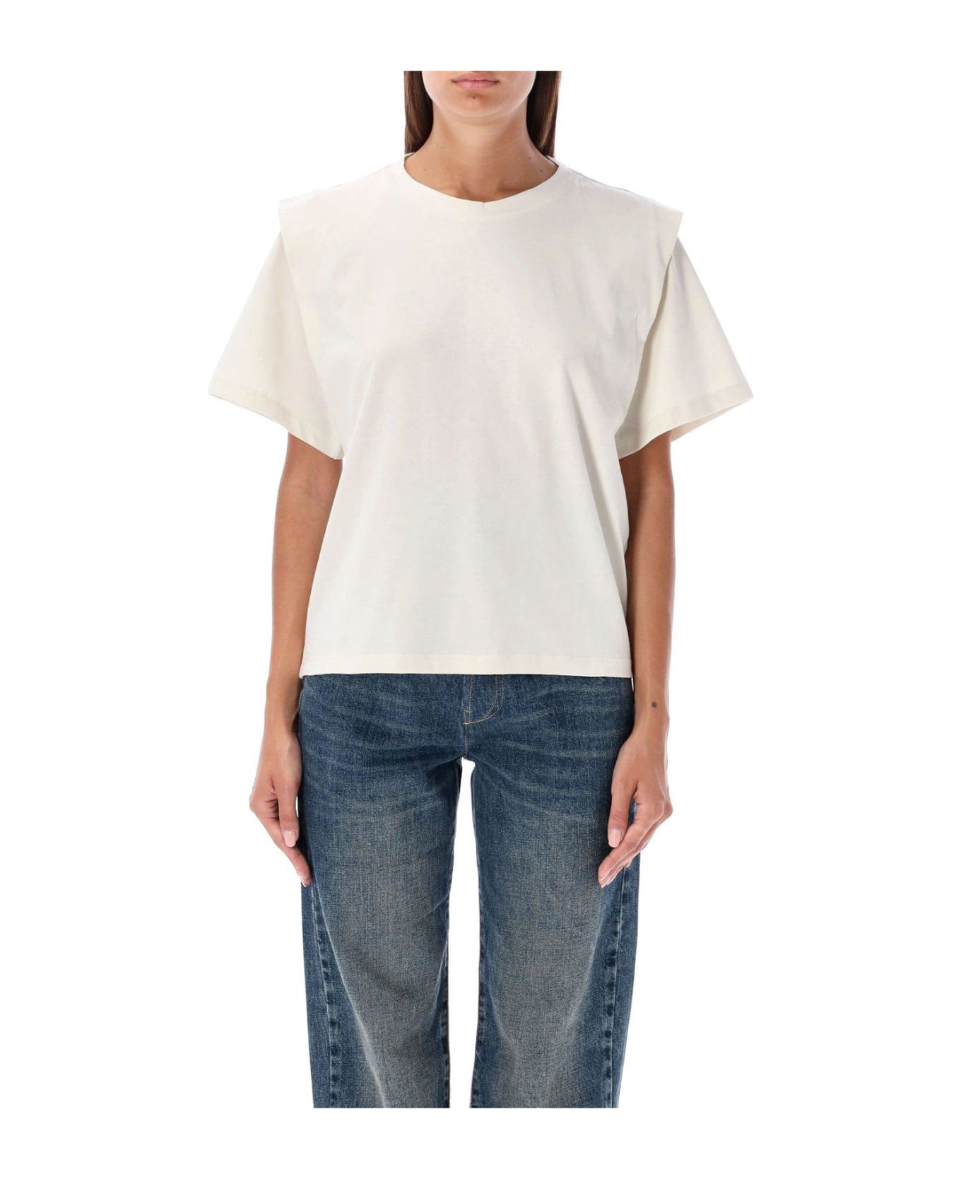 Isabel Marant Zelitos Cotton T-shirt - CREAM
