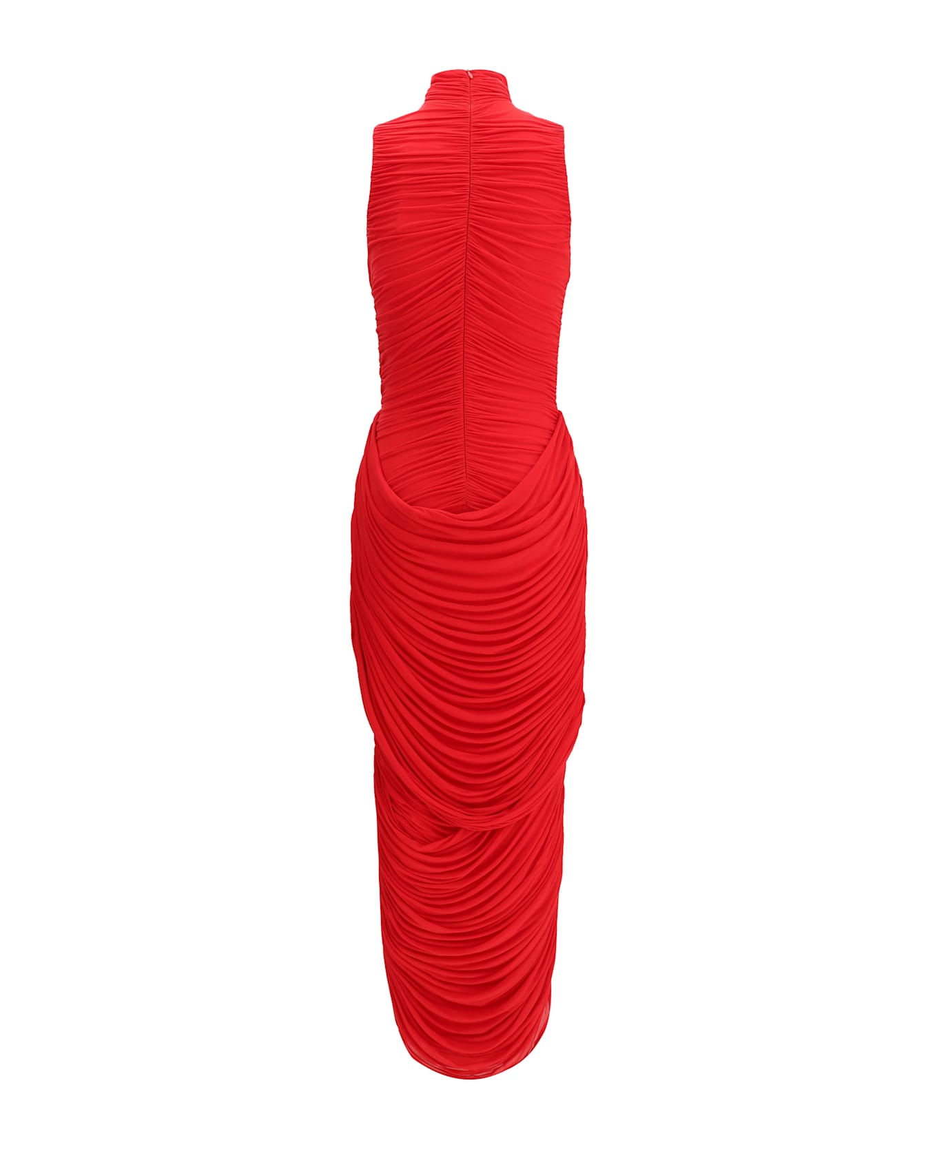 Magda Butrym High-neck Draped Maxi Dress
