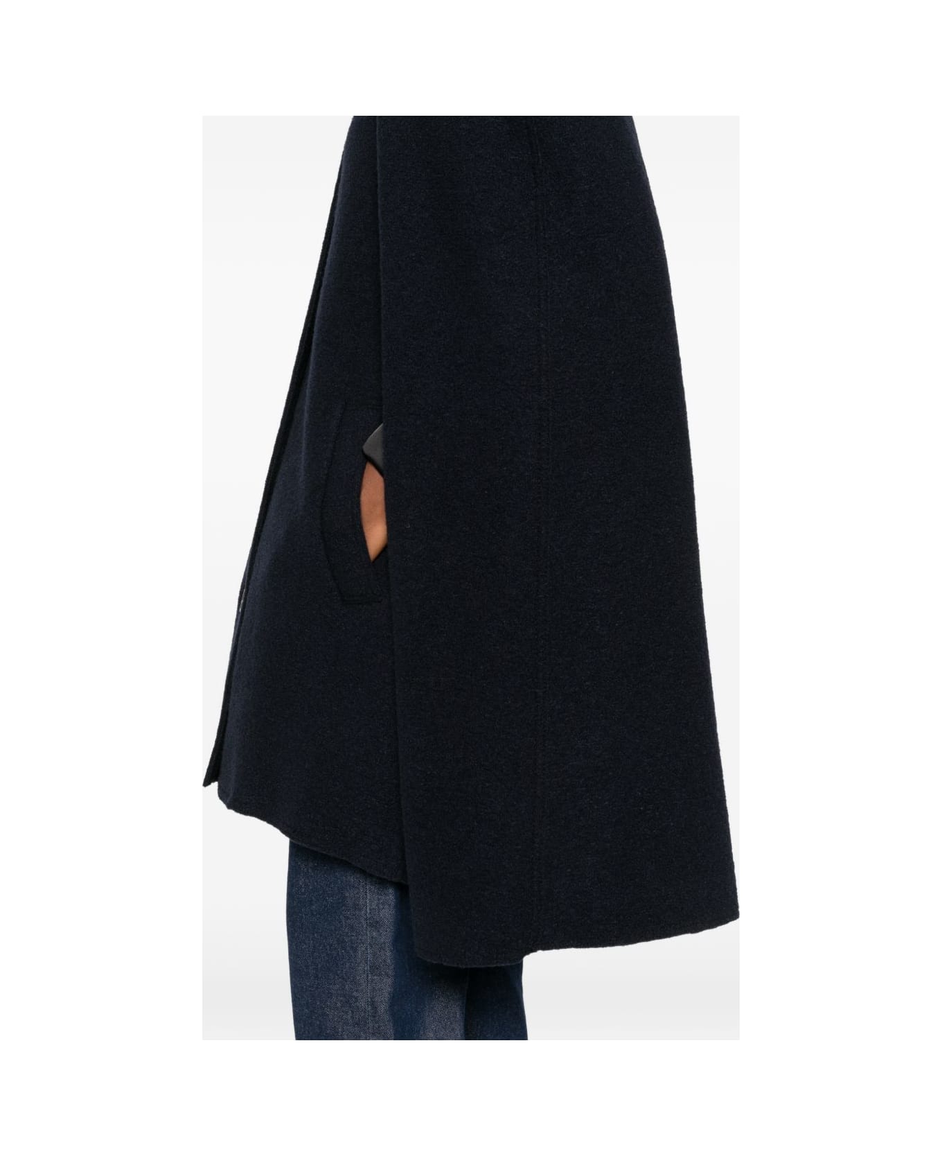 Totême Wool Cape Coat - Blue
