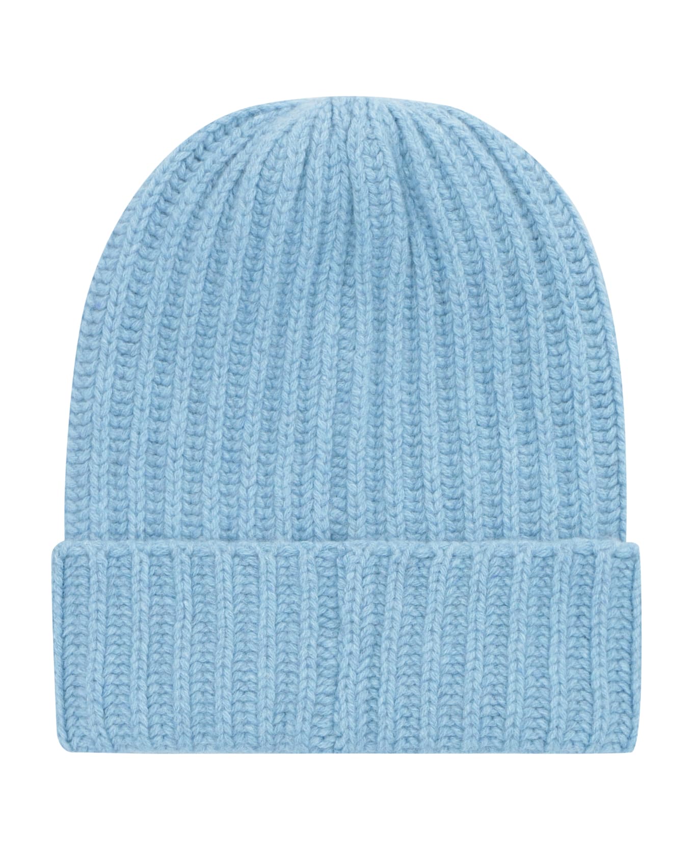 Malo Ribbed Knit Beanie - Light Blue