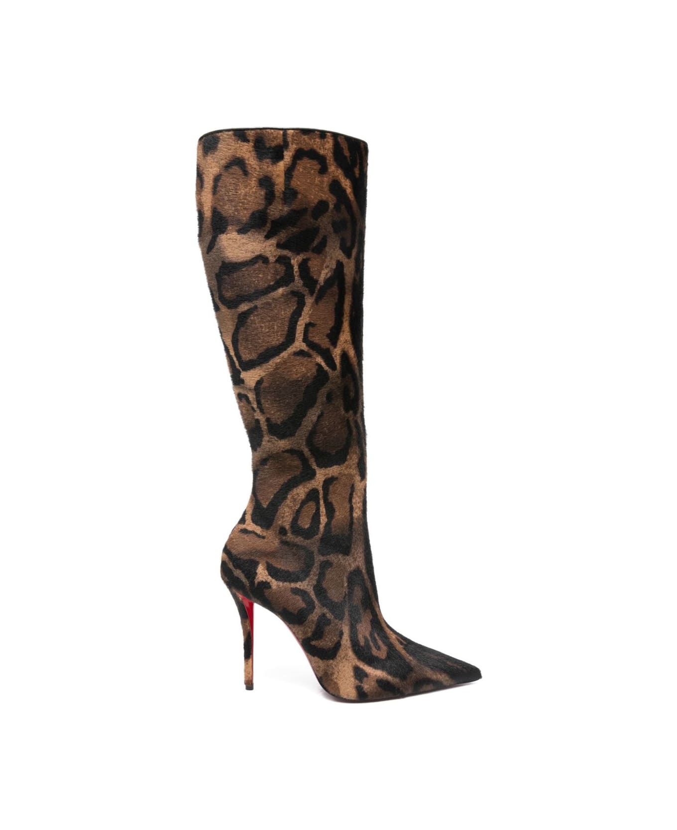 Christian Louboutin Miss Z Leather Boots - Brown