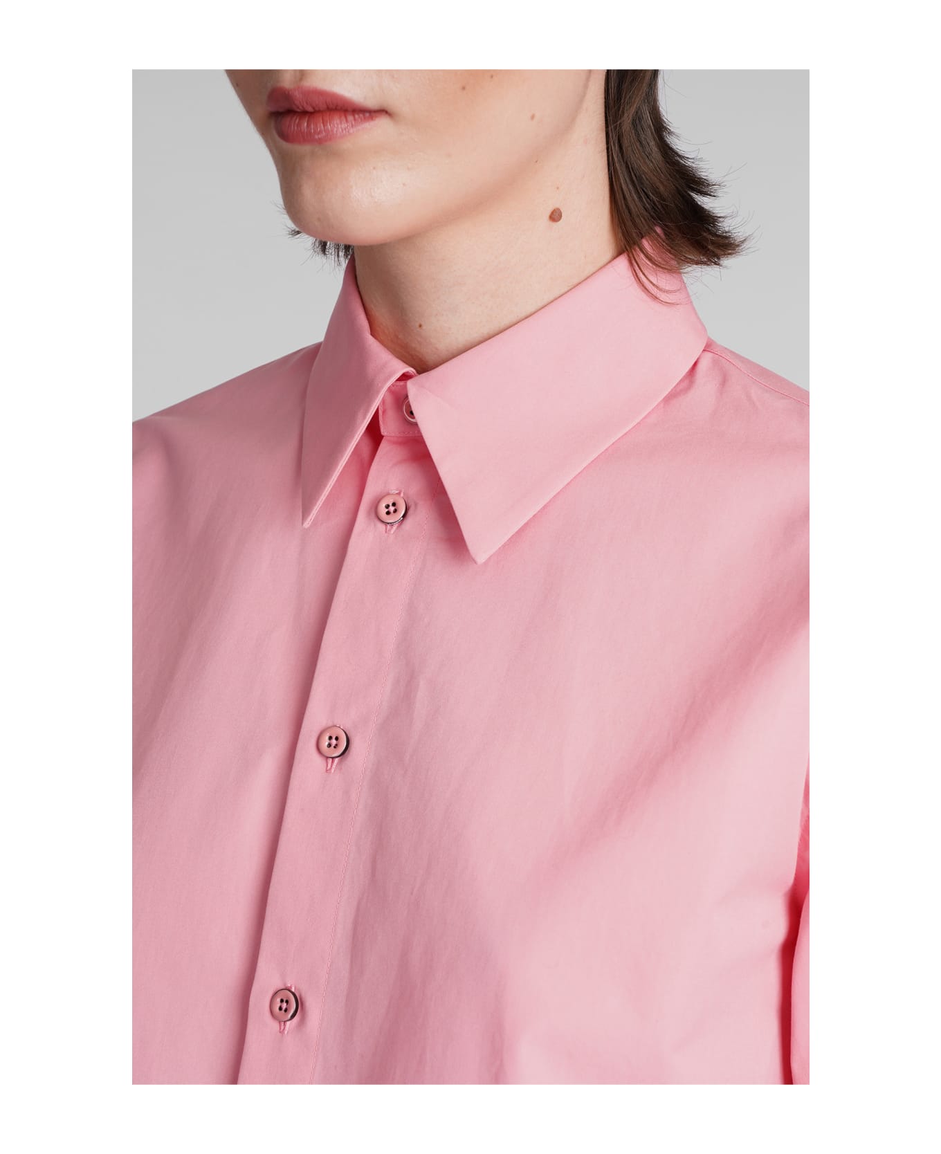Jil Sander Shirt In Rose-pink Cotton - rose-pink シャツ
