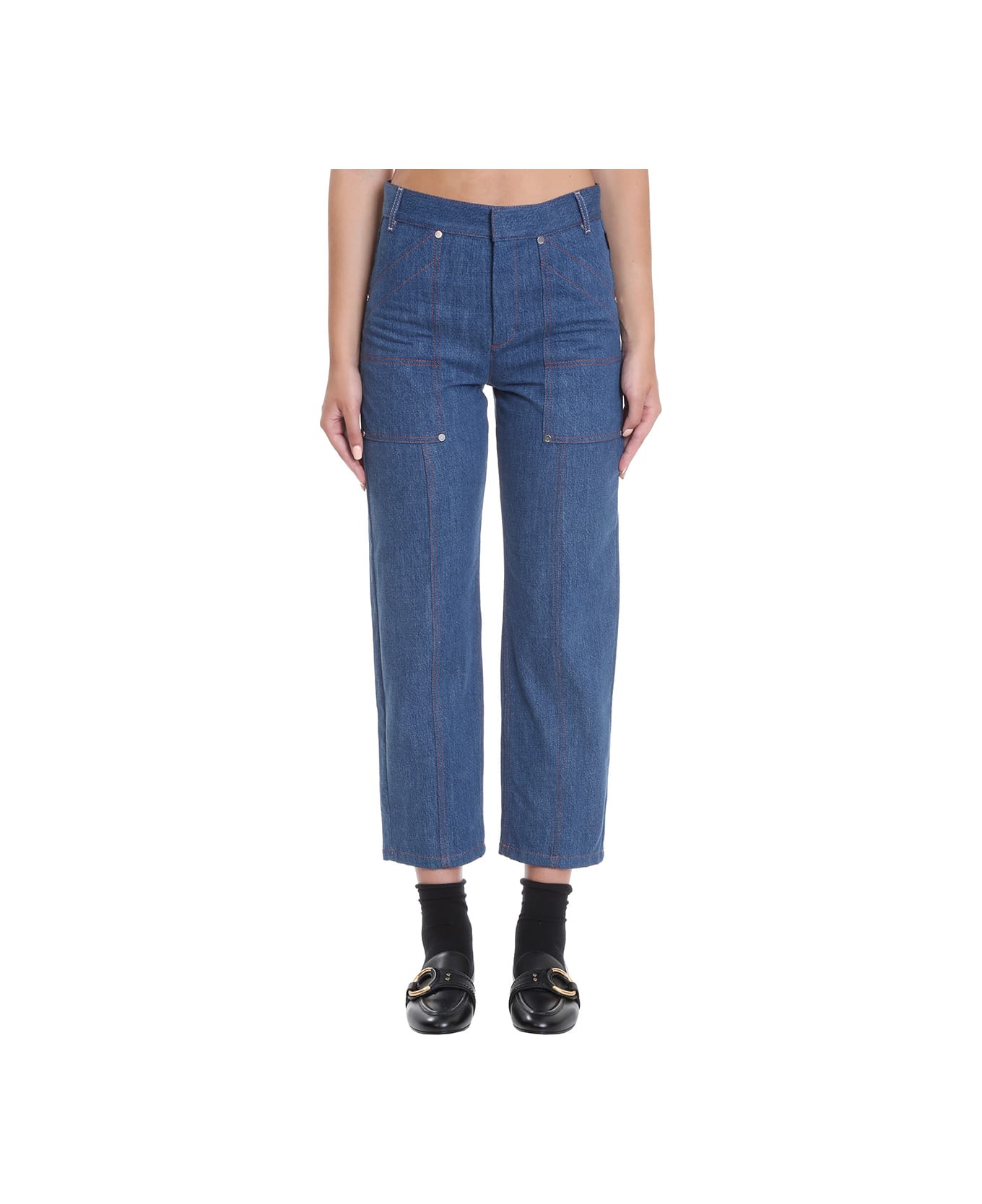 Chloé Jeans In Blue Denim - blue