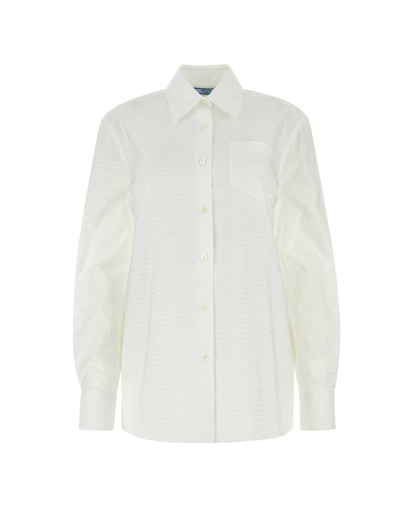 Prada Collared Button-up Shirt - White