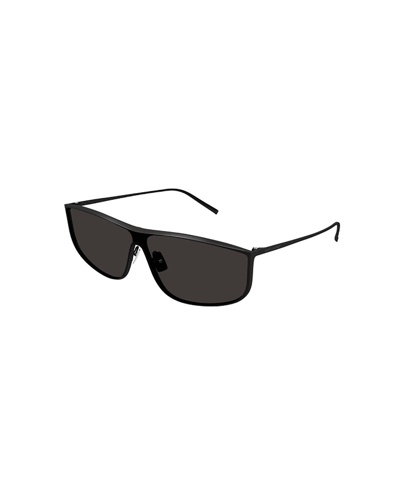 Saint Laurent Eyewear Sl 605 Luna Rectangular Frame Sunglasses - 002 black black black