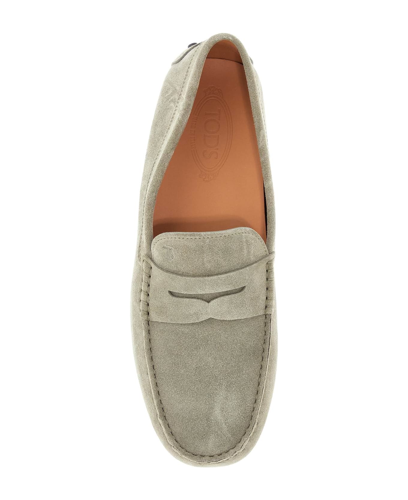 Tod's Driving Moccasin For Men With Rubber Sole - SAFARI CHIARO (Beige)