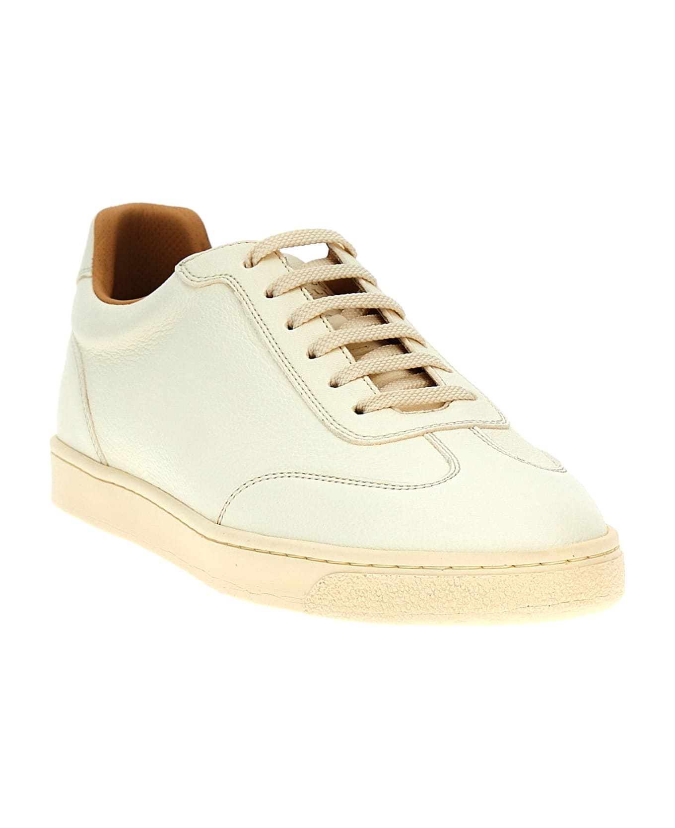 Brunello Cucinelli Leather Sneakers - White