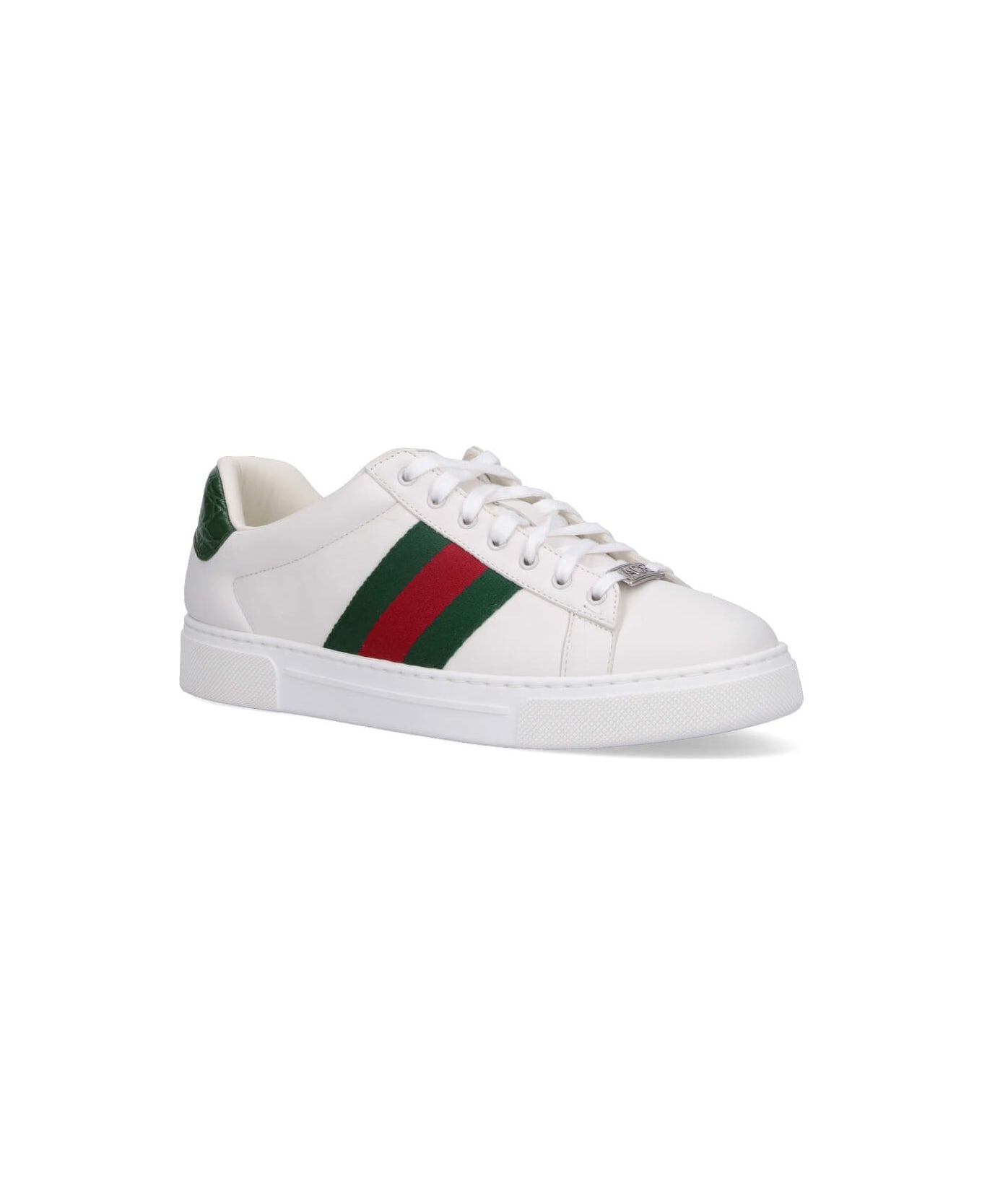 Gucci 'ace' Low-top Sneakers - Green Ace
