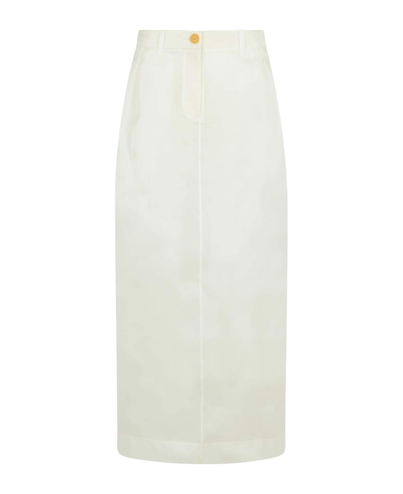 Khaite 
lucian
 White Silk Skirt - White