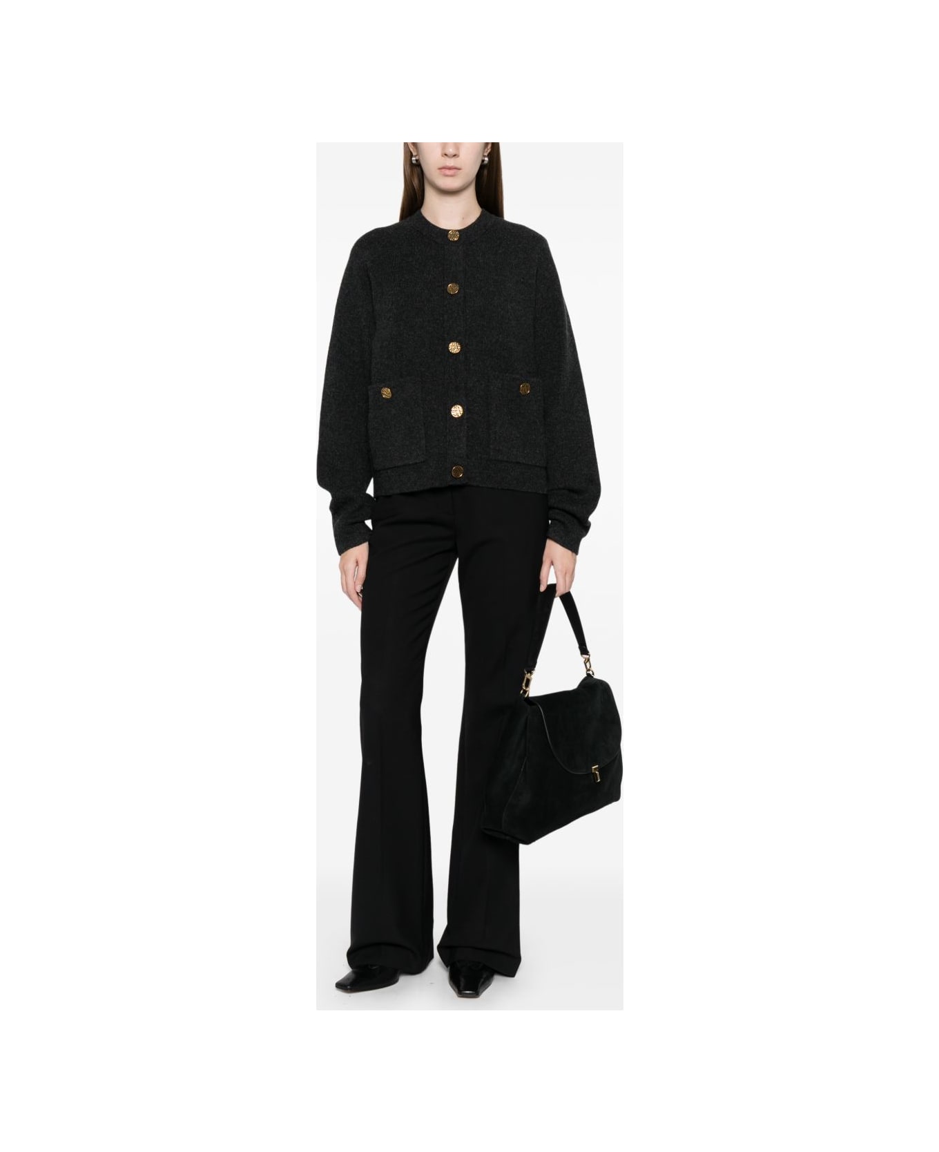 Totême Wool Cardigan - Grey