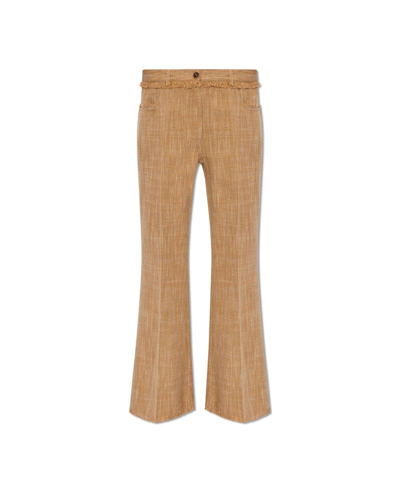 Etro Mid Rise Cropped Trousers - SAND