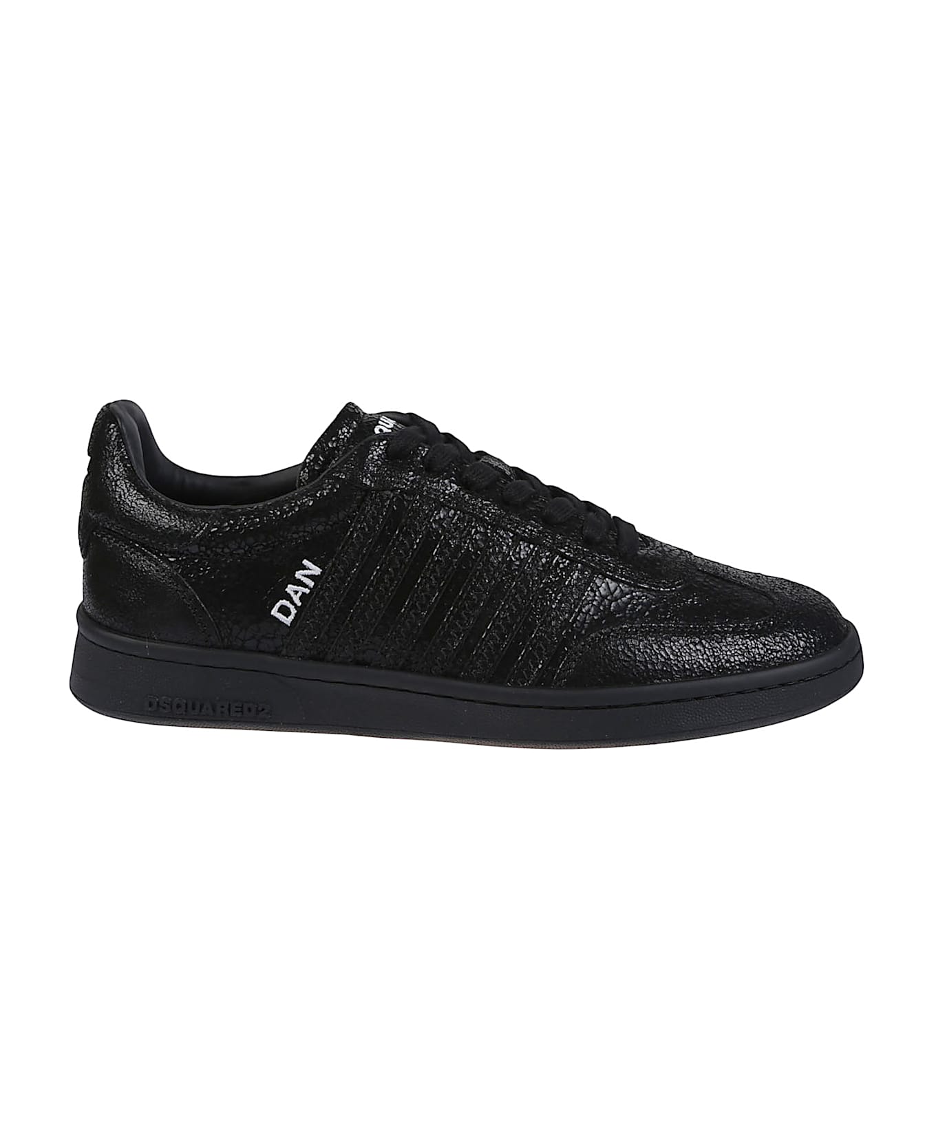 Dsquared2 Boxer Lace-up Low Top Sneakers - Vintage Nero
