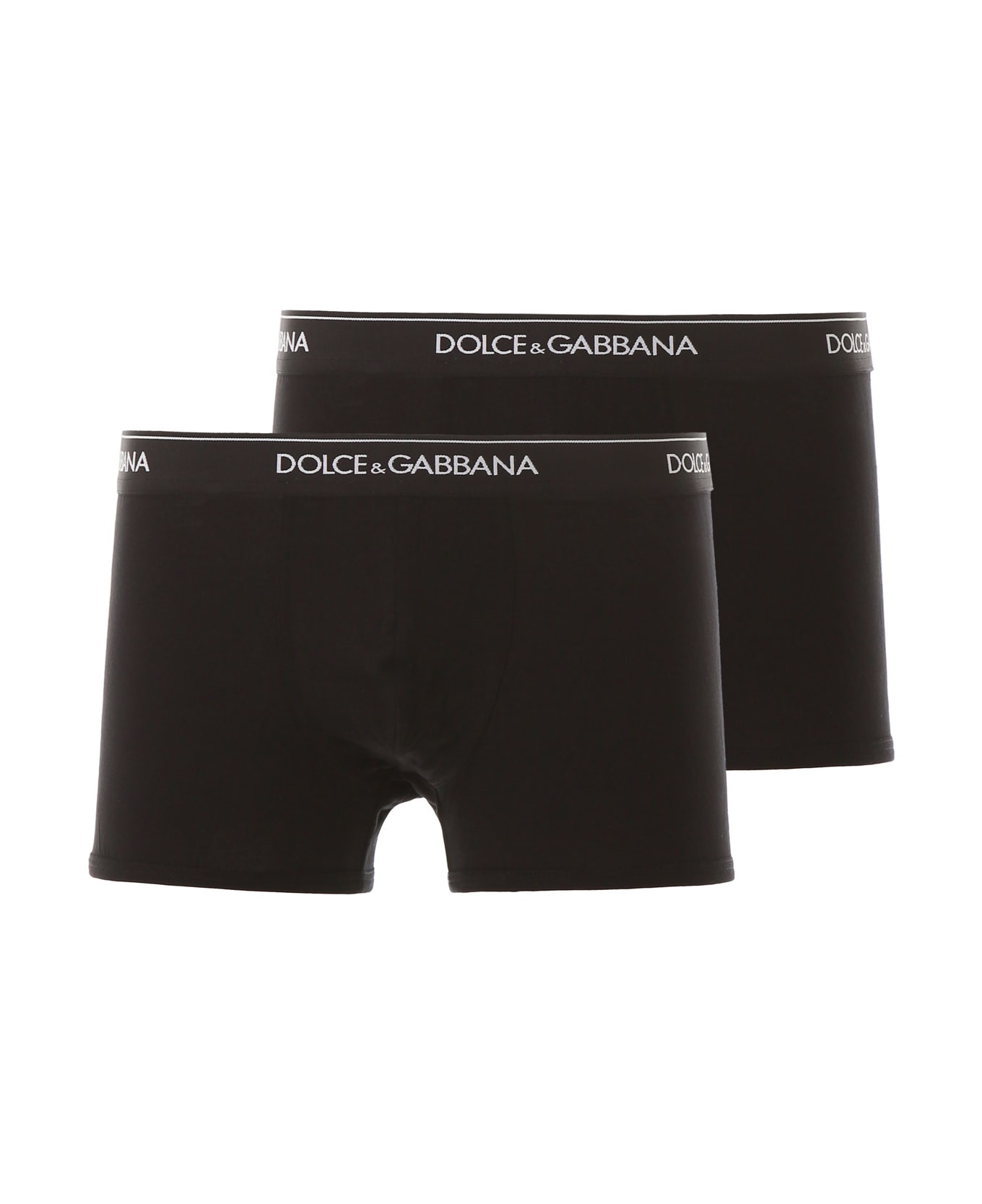 Dolce & Gabbana Confezione Da Due Boxer - Black