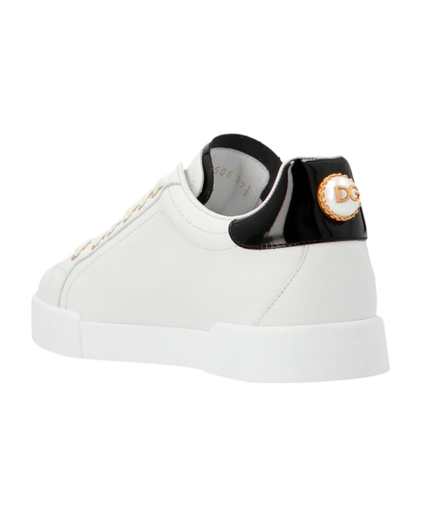 Dolce & Gabbana 'portofino' Sneakers - White/Black