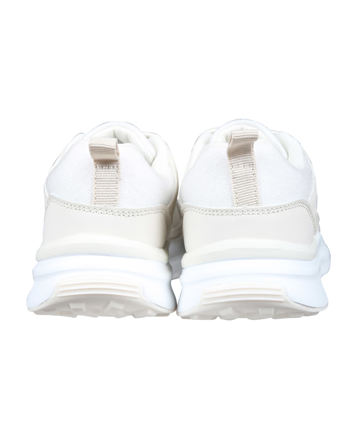 Calvin Klein Beige Sneakers For Girl With Logo - Pink シューズ