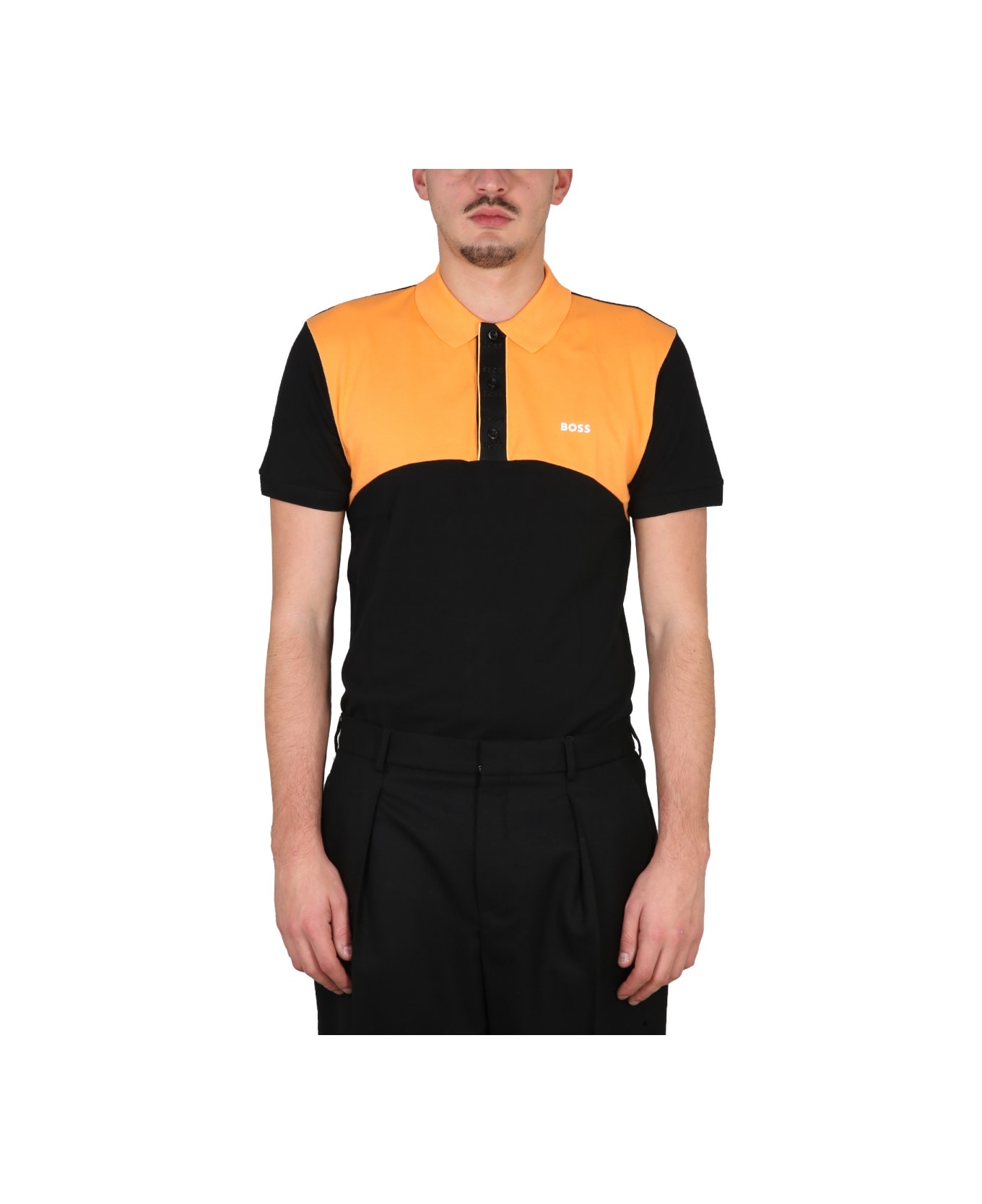 Hugo Boss Polo With Logo - BLACK