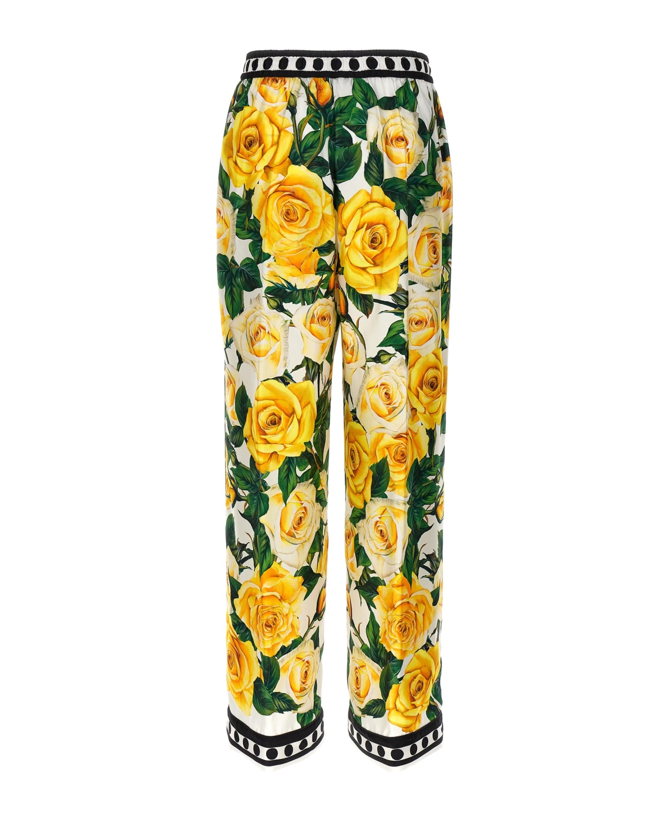 Dolce & Gabbana 'rose Gialle' Trousers - Multicolor