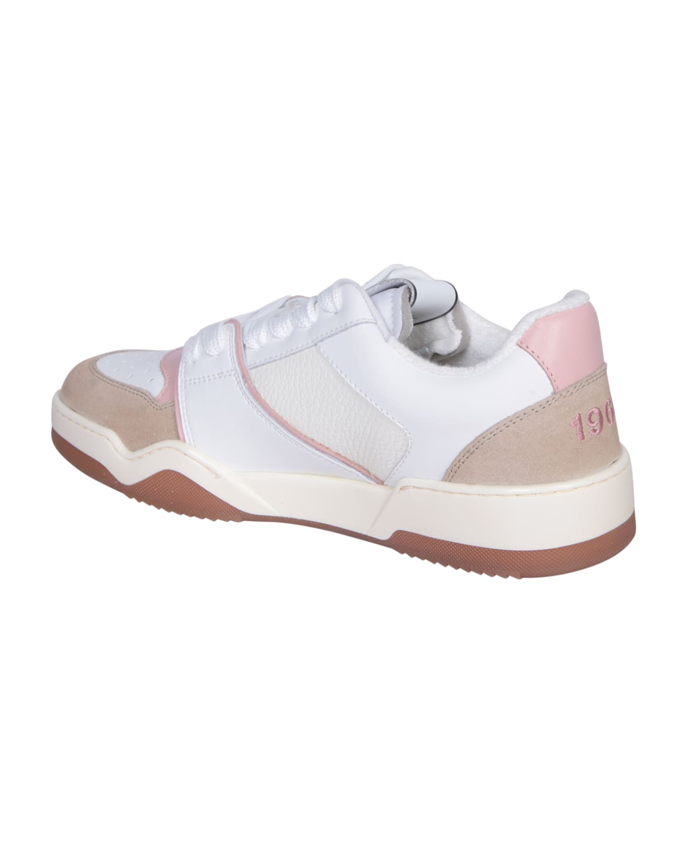 Dsquared2 Spiker White/pink Sneakers - White