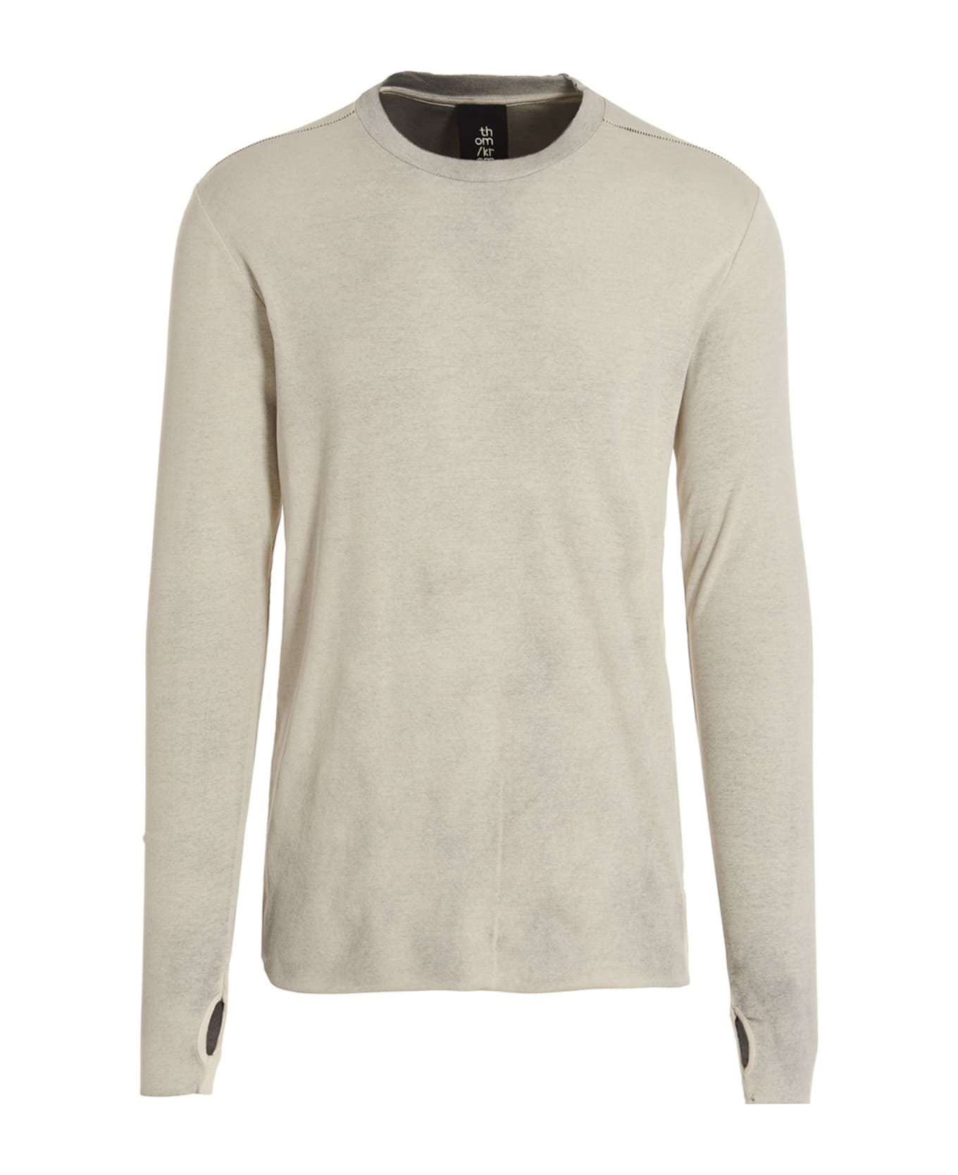 Thom Krom Airbrush Ribbed Sweater - White