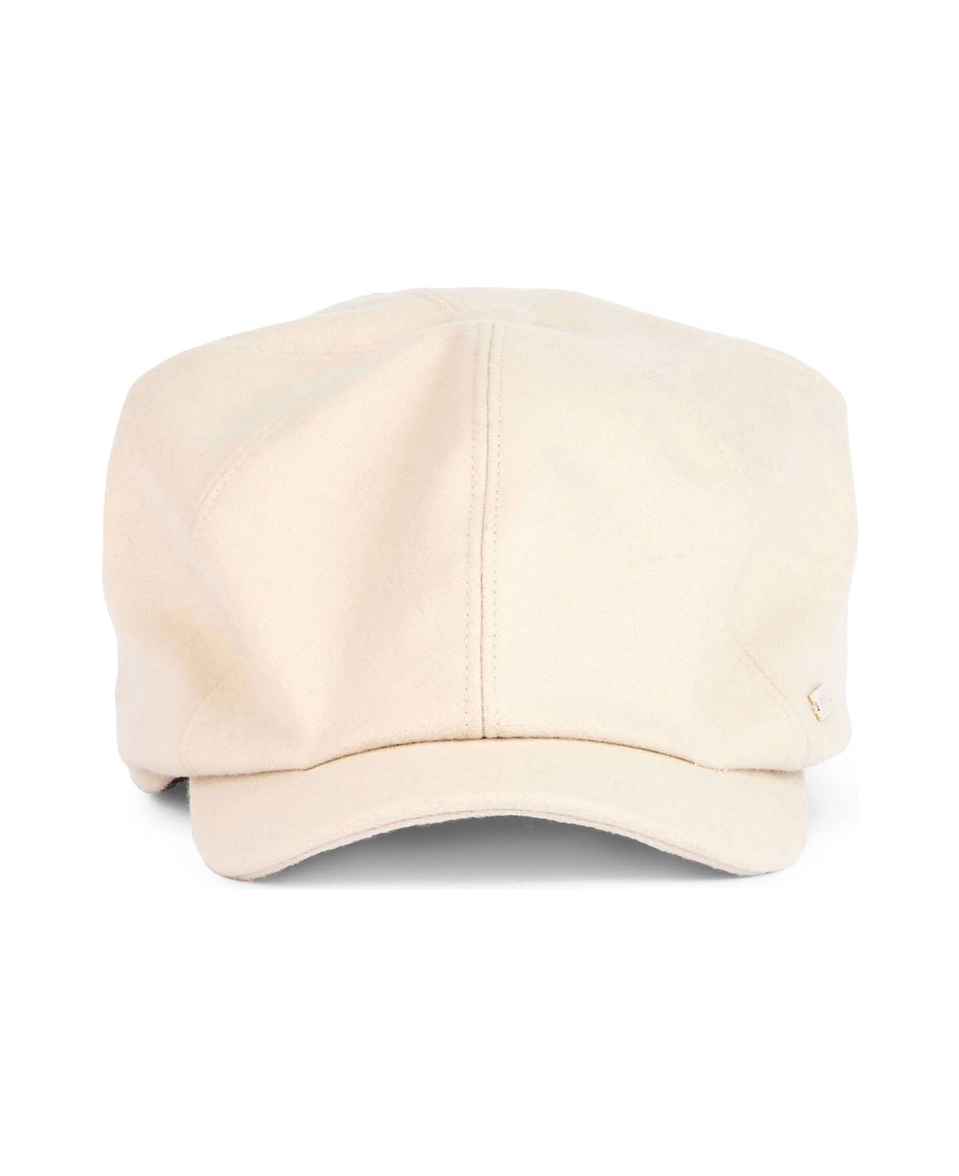 Fay Beret In Wool Blend Fabric - Beige 帽子