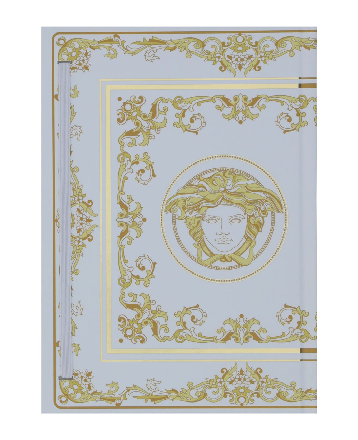 Versace Notebook - White Gold