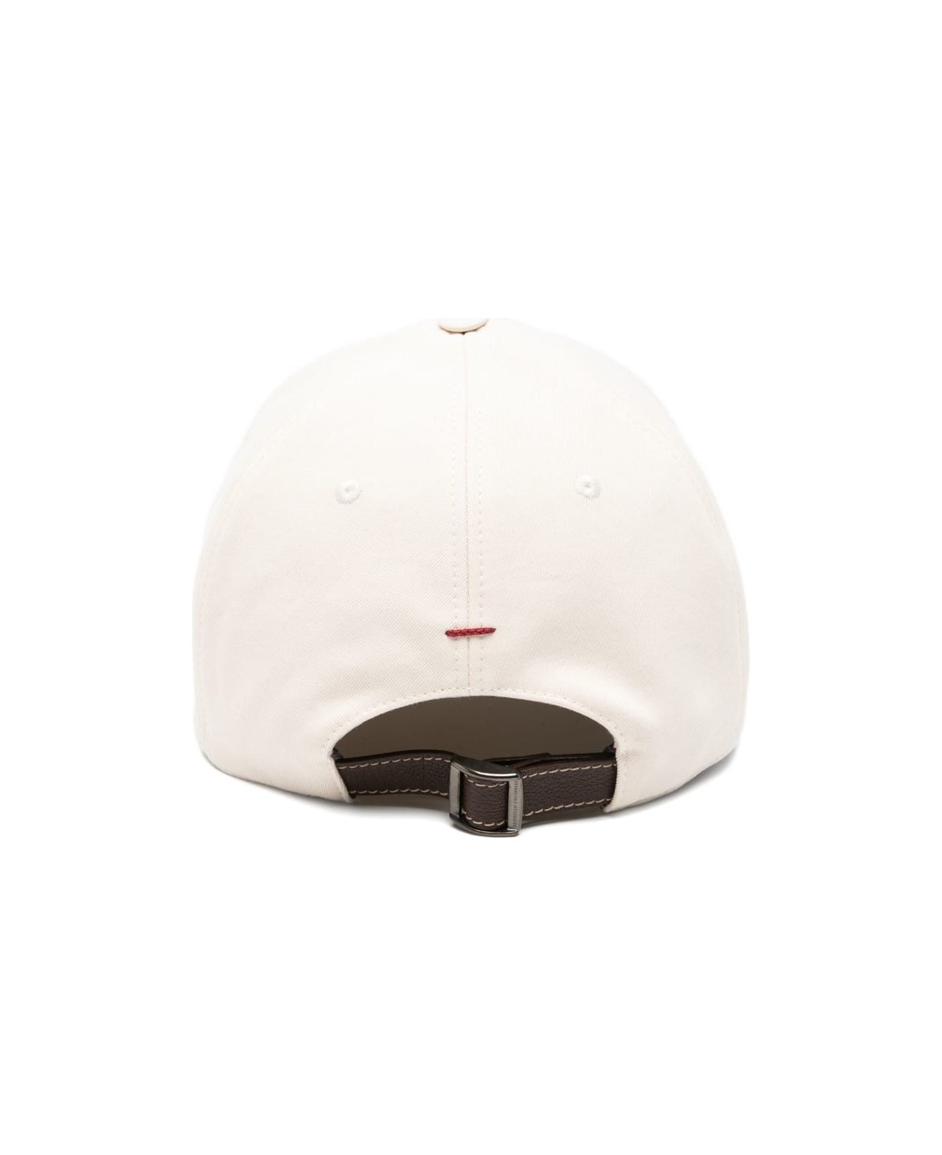 Brunello Cucinelli Logo Baseball Cap - White