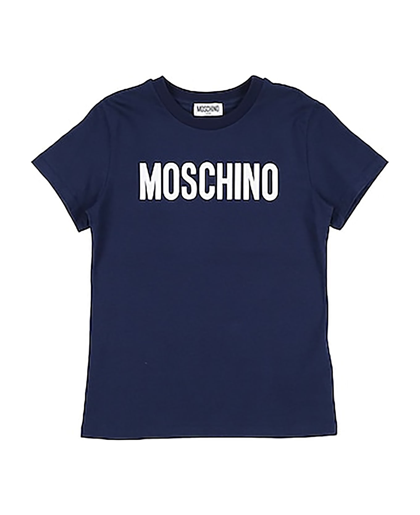 Moschino Blue T-shirt For Babies With Logo - Blue