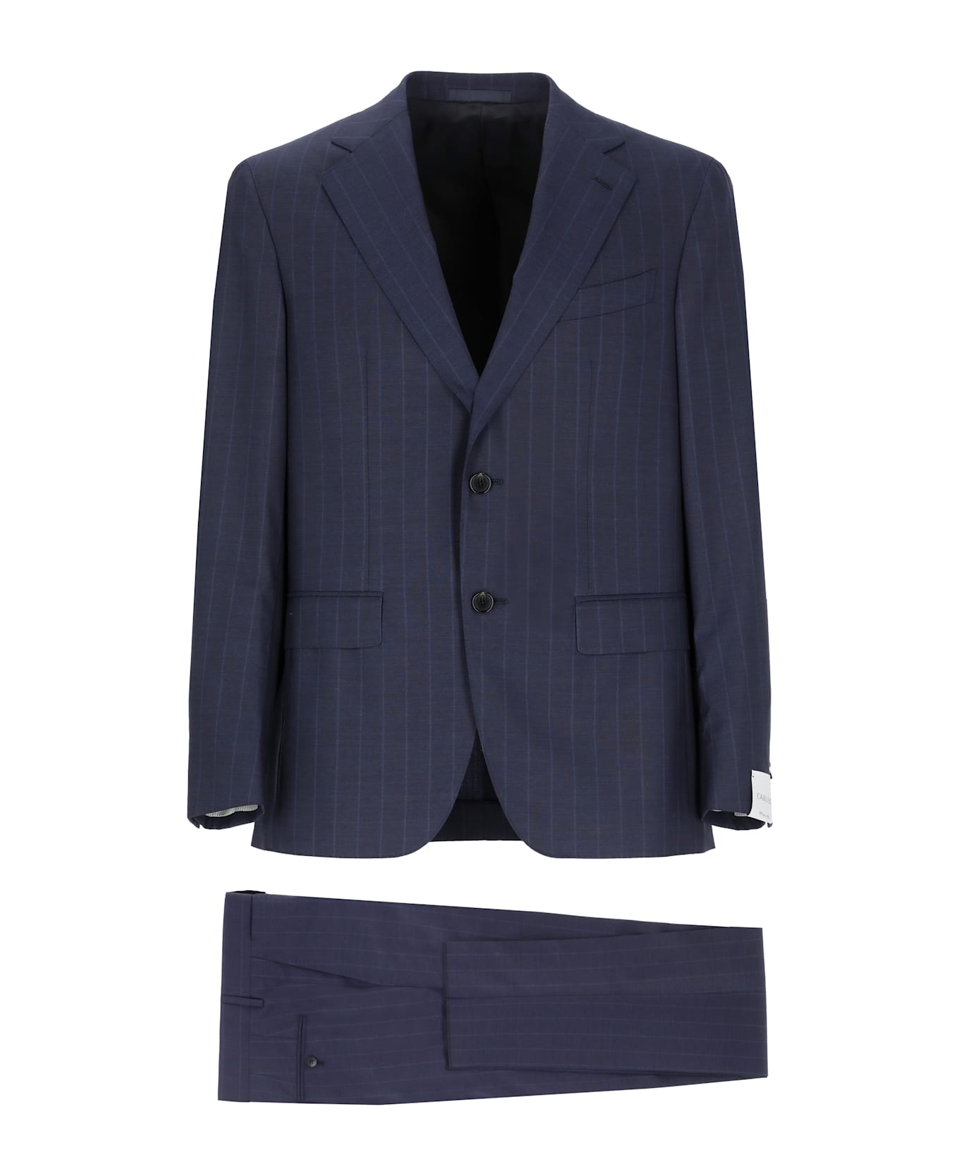 Caruso Wool Suit - Blue