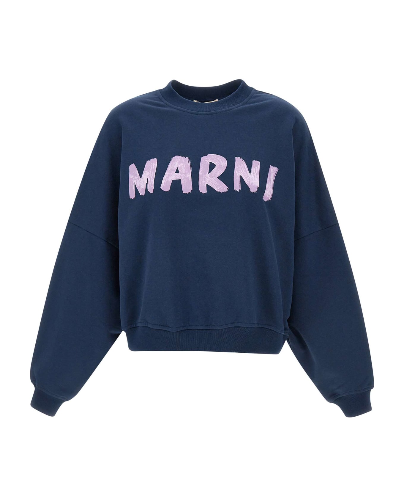 Marni Organic Cotton Sweatshirt - BLUE