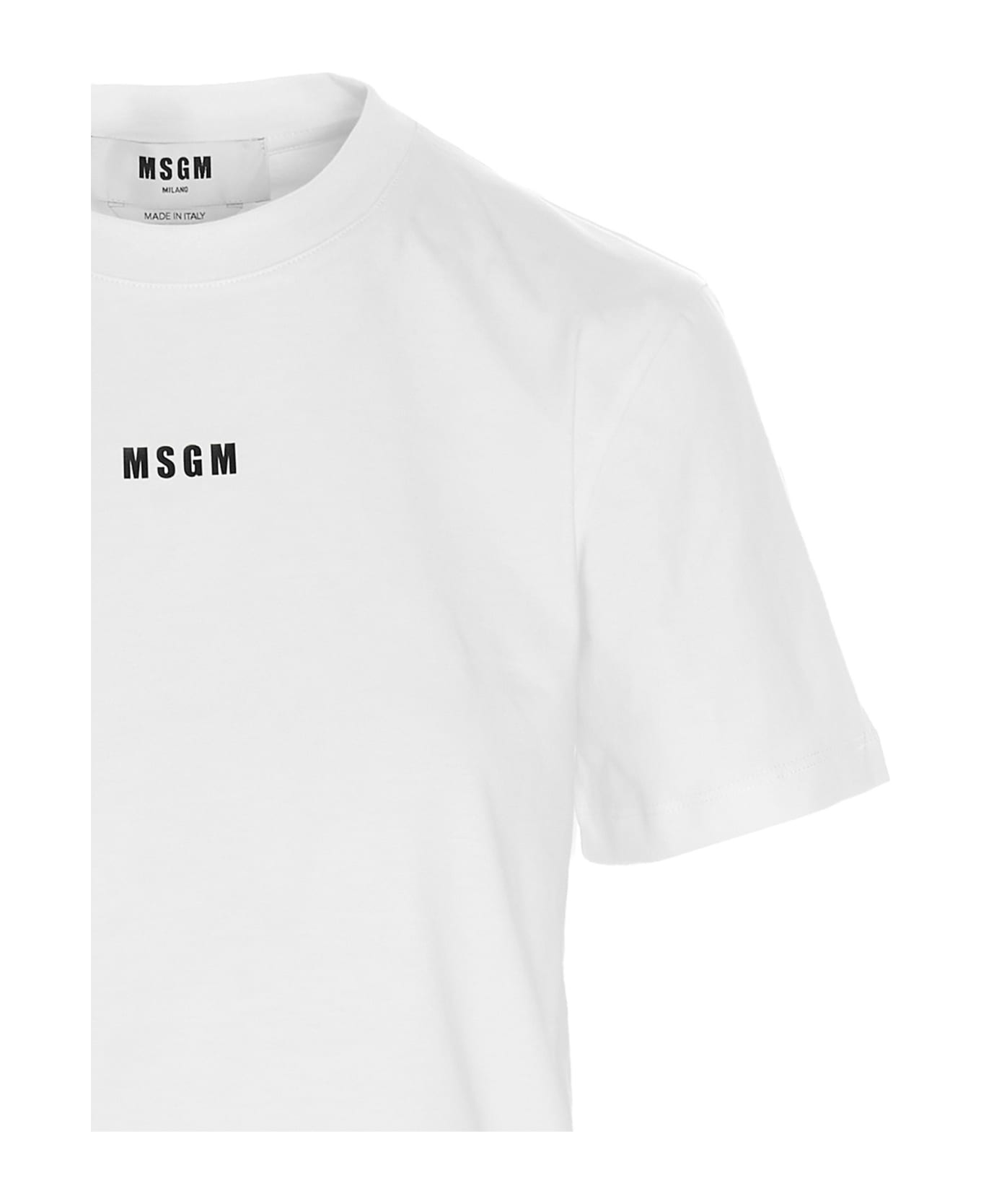 MSGM Logo T-shirt - White Tシャツ