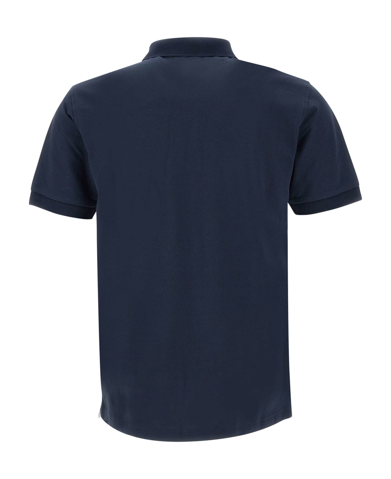 Sun 68 "big Logo"cotton Polo Shirt - BLUE