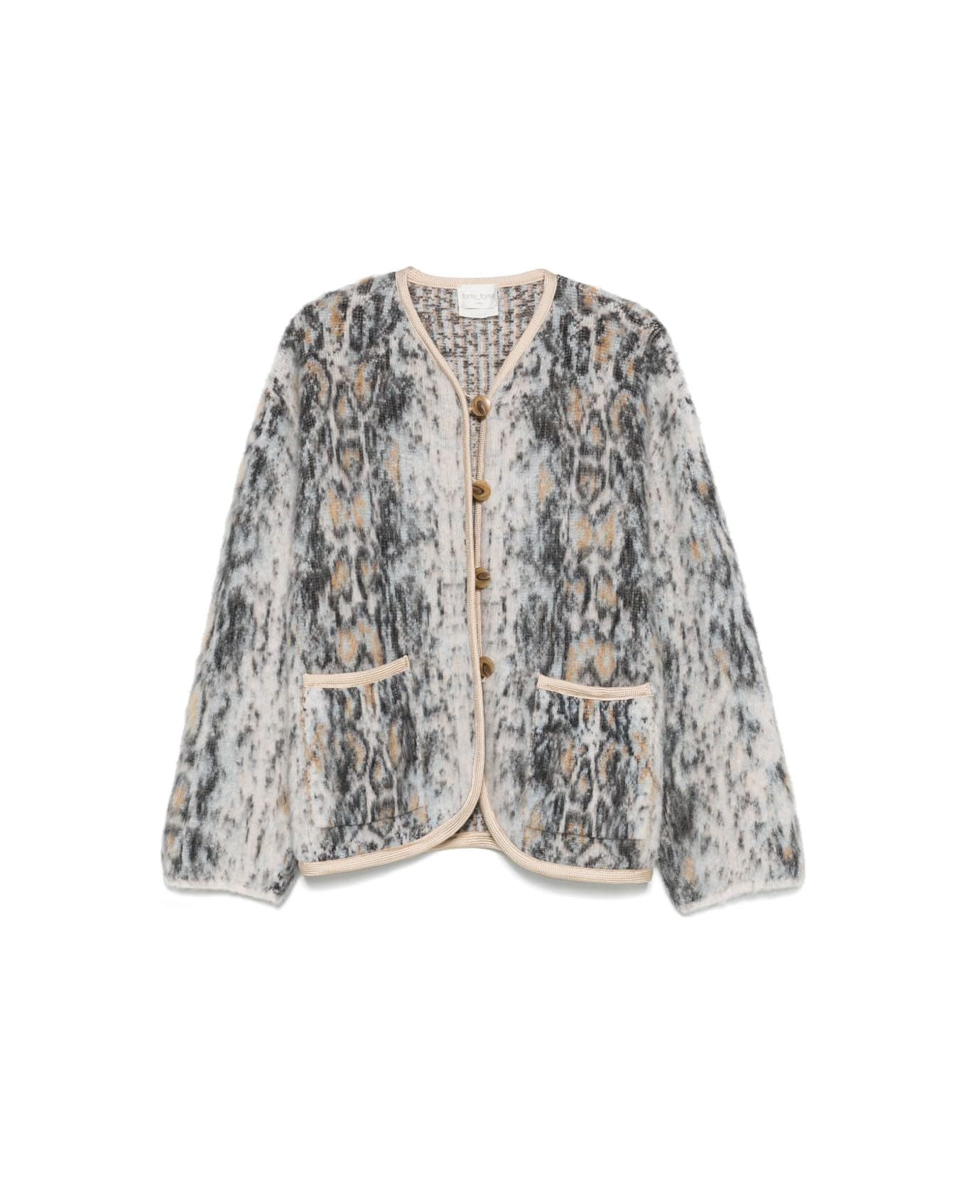 Forte_Forte Wool Blend Jacket - Blue