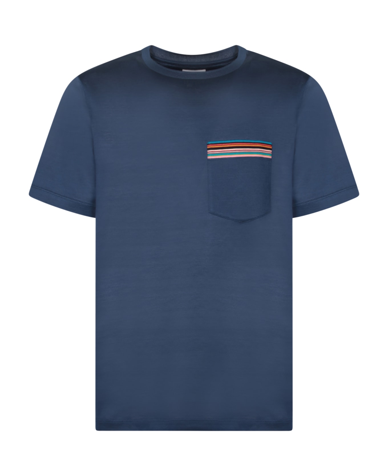Paul Smith Striped Pocket T-shirt - Blue