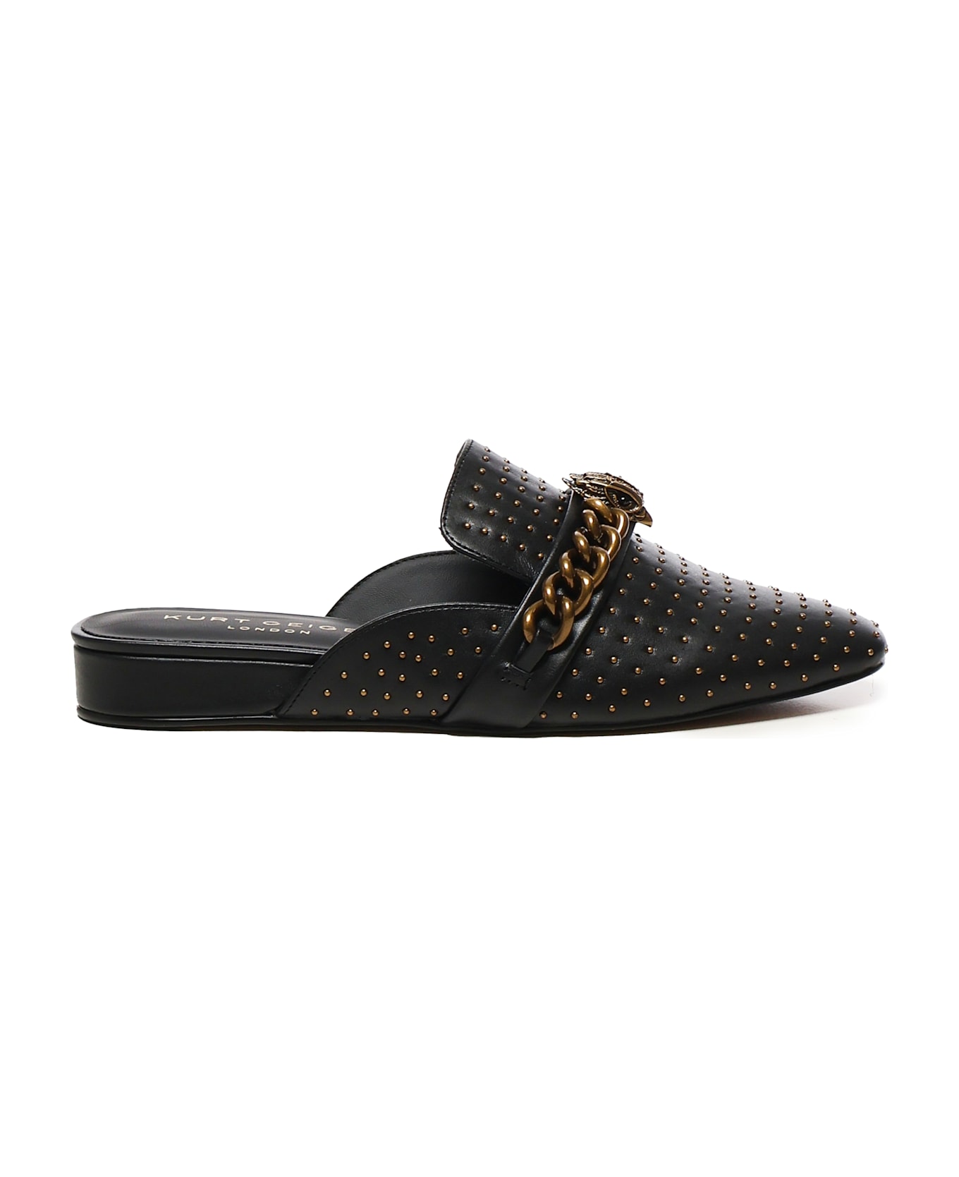 Kurt Geiger Chain Detail Chelsea Mules - Black