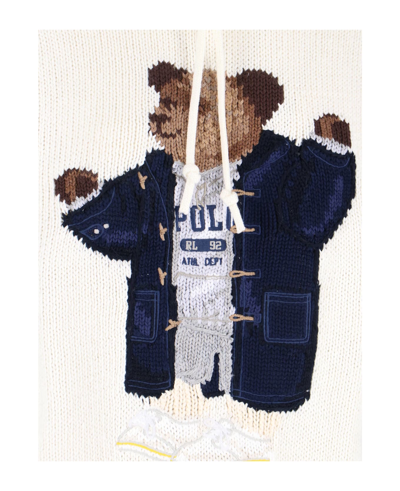 Polo Ralph Lauren Logo Hoodie - Cream