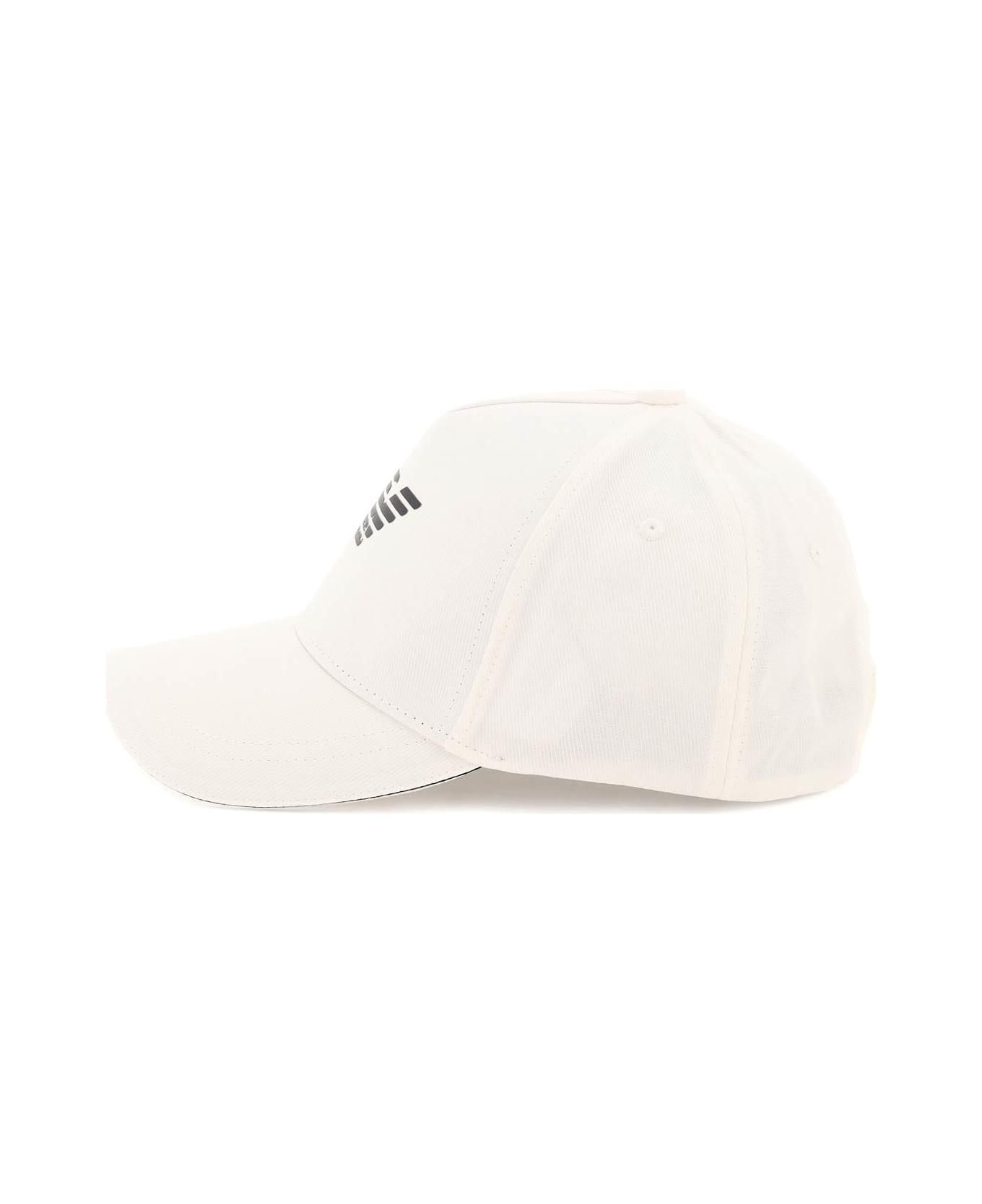 Emporio Armani Baseball Cap With Logo - White
