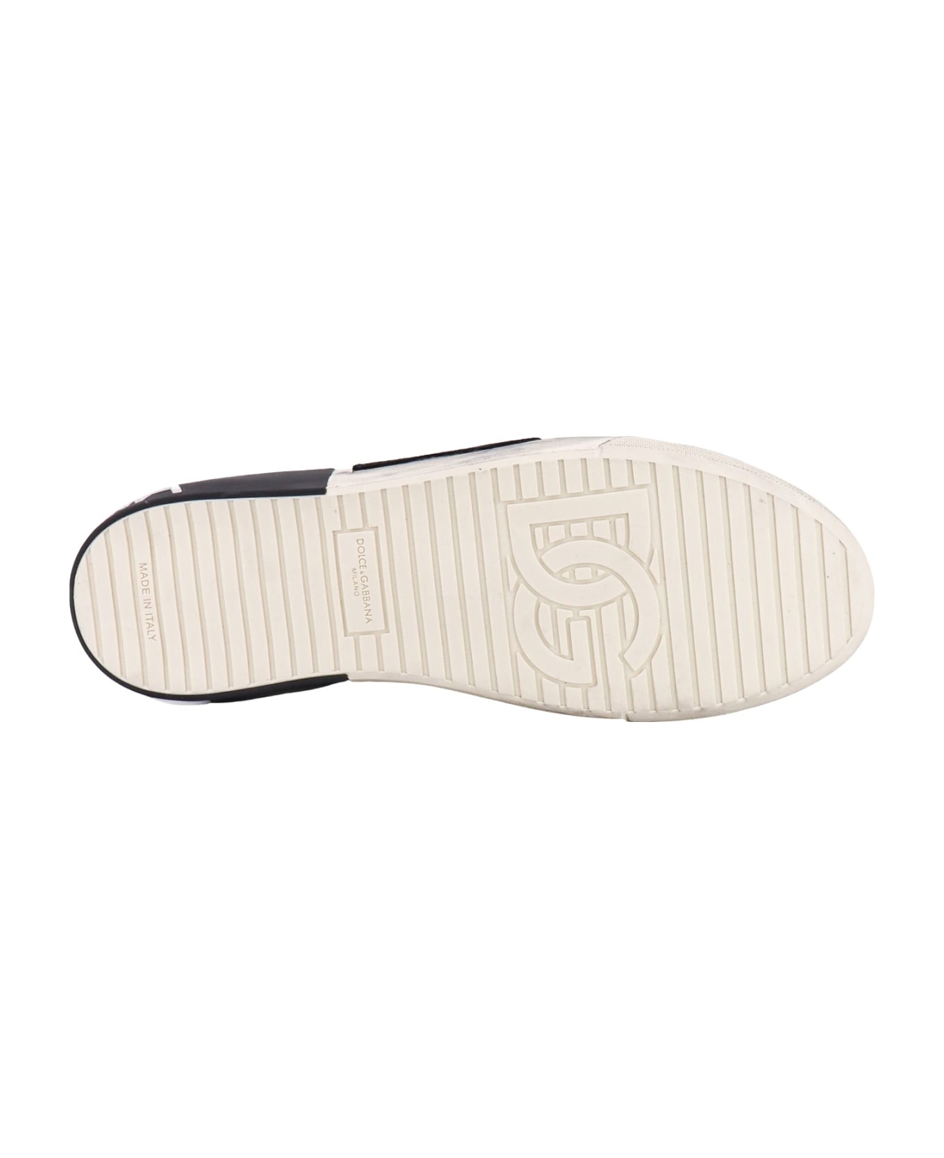 Dolce & Gabbana Portofino Vintage Sneakers - White スニーカー