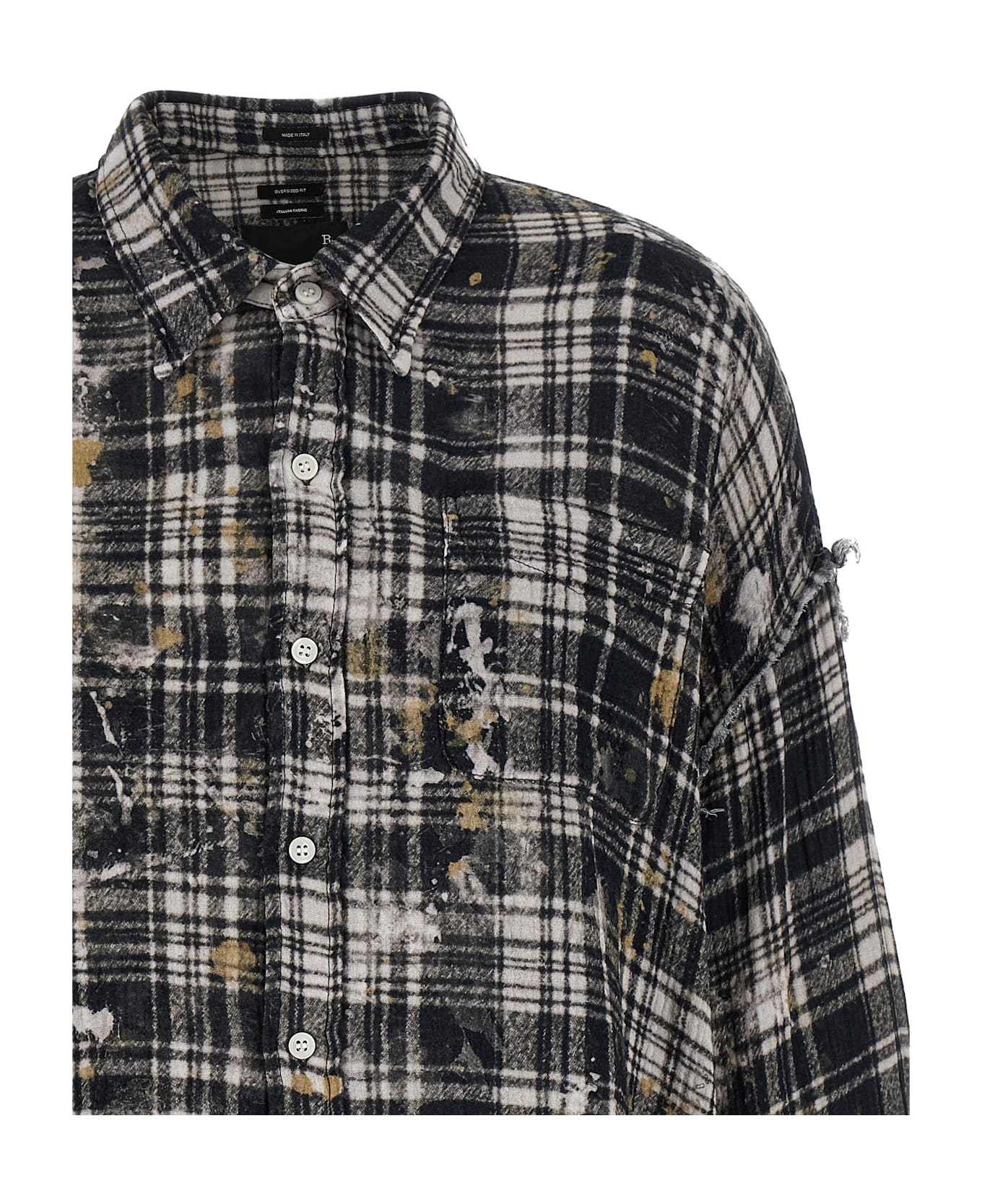 R13 Fringed Shirt - Multicolor