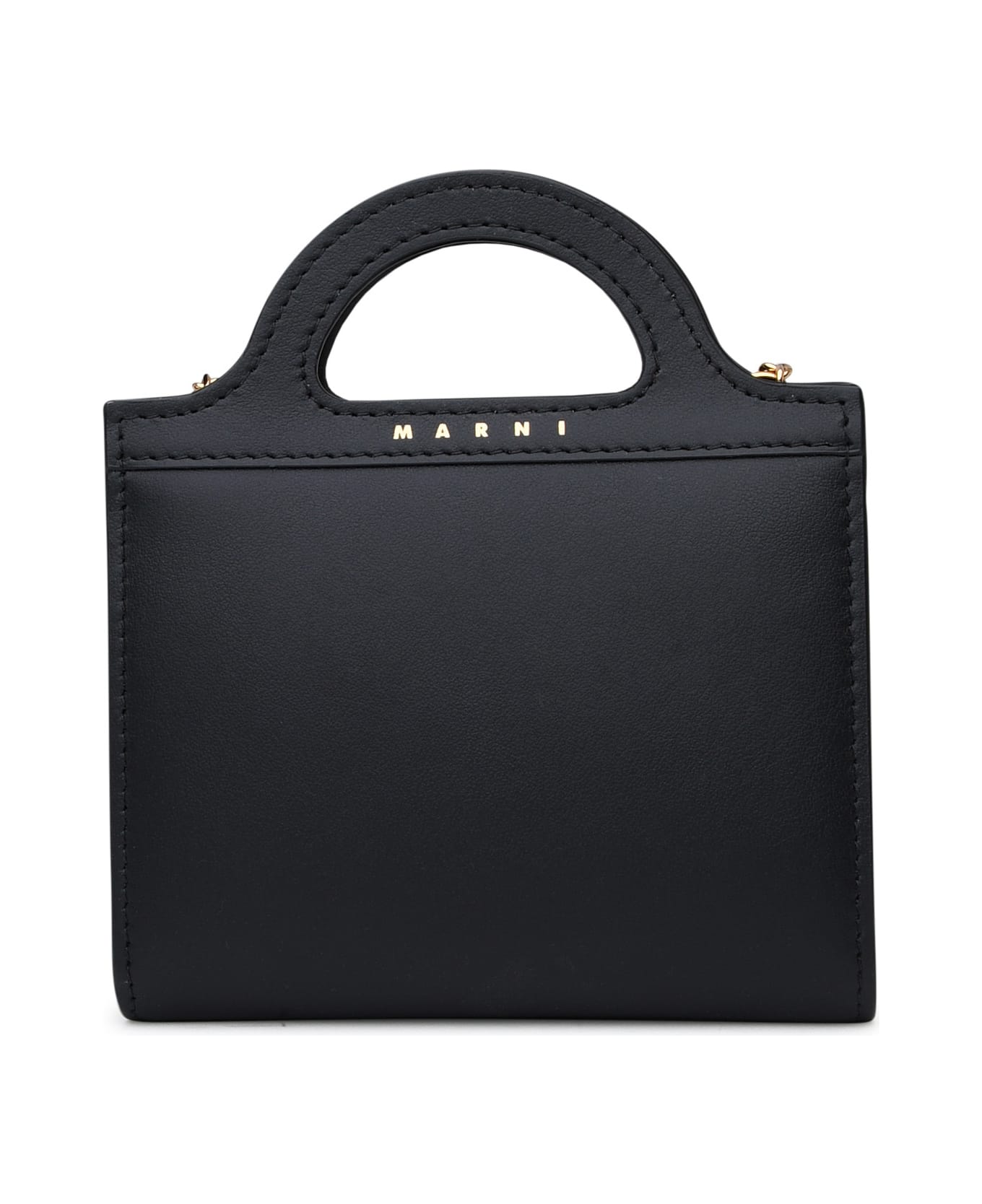 Marni Black Leather Wallet - Black