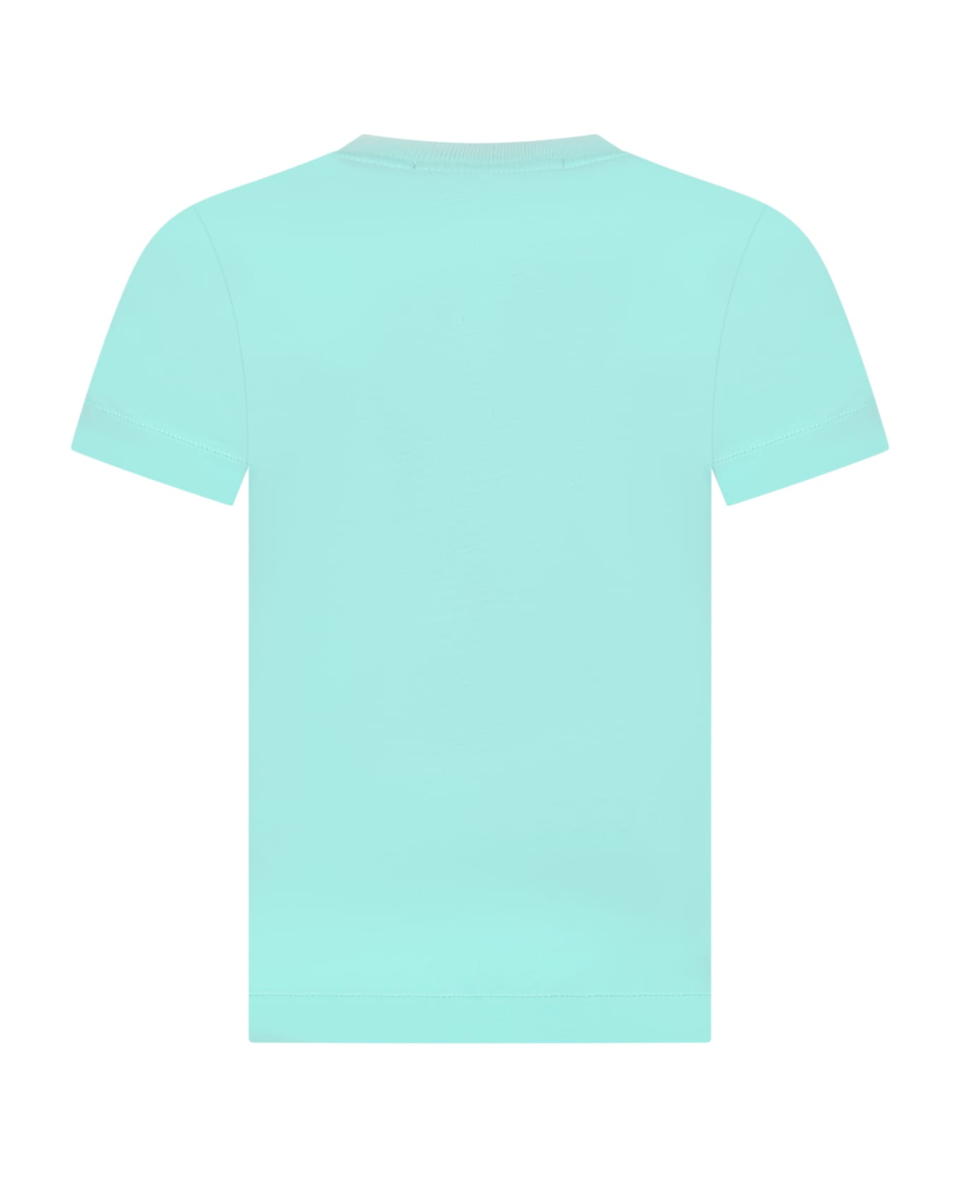 Stone Island Junior Green T-shirt For Boy With Logo - GREEN