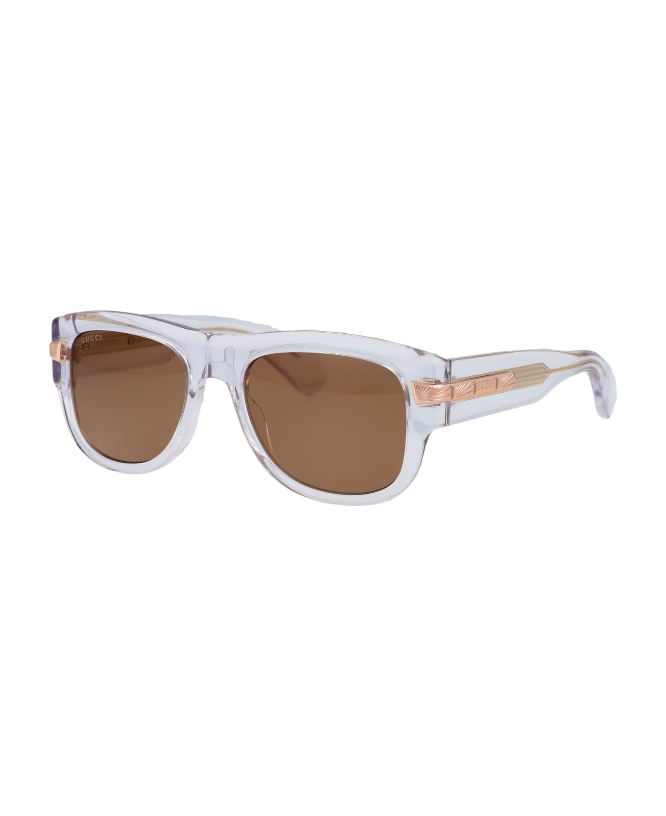 Gucci Eyewear Gg1517s Sunglasses - 004 CRYSTAL CRYSTAL BROWN サングラス