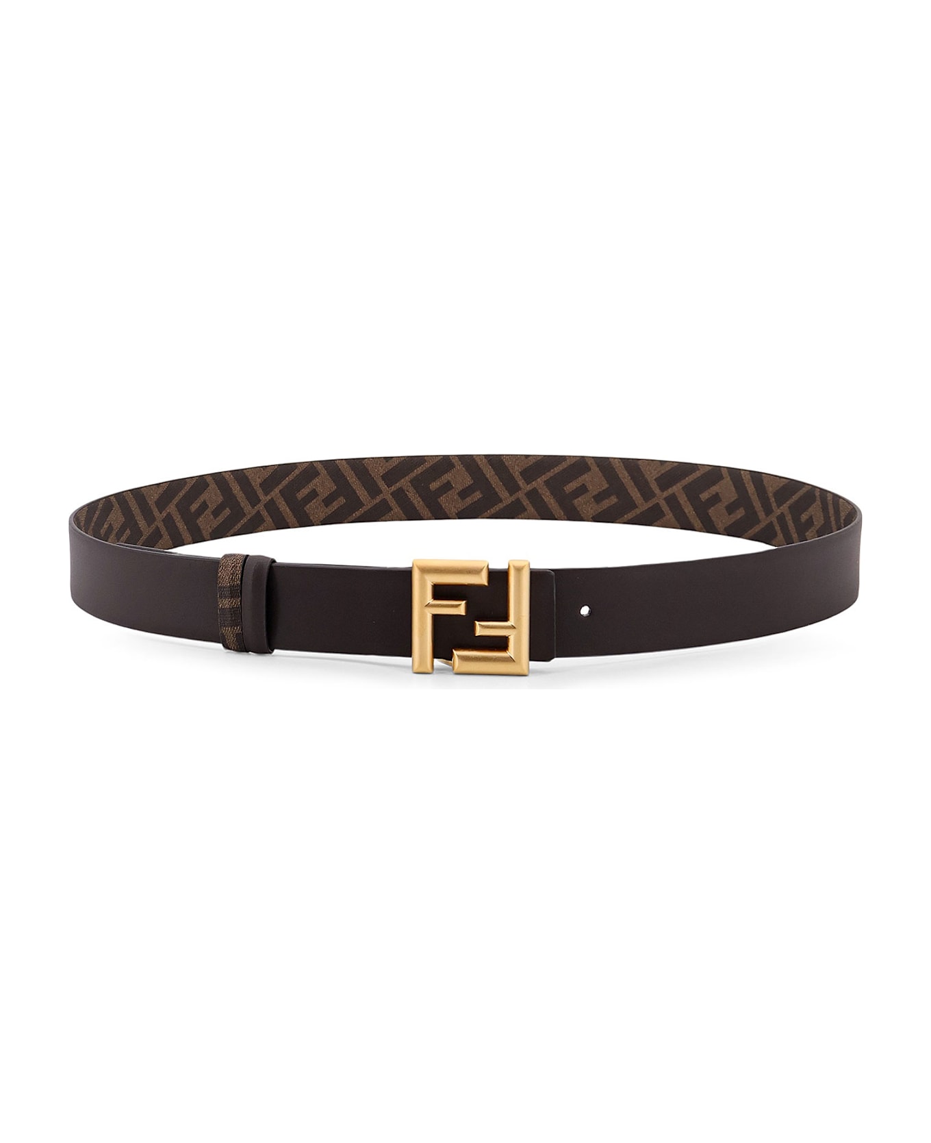 Fendi Rounded Ff Belt - Brown