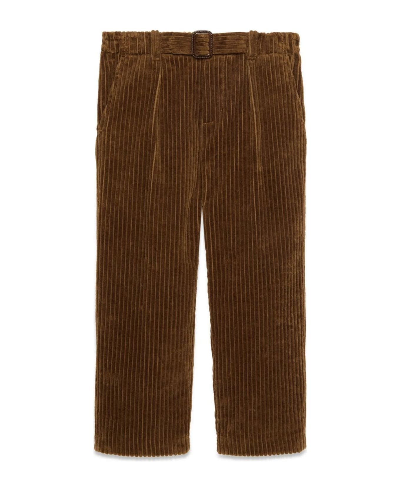 Gucci Brown Corduroy Velvet Trousers - BROWN ボトムス