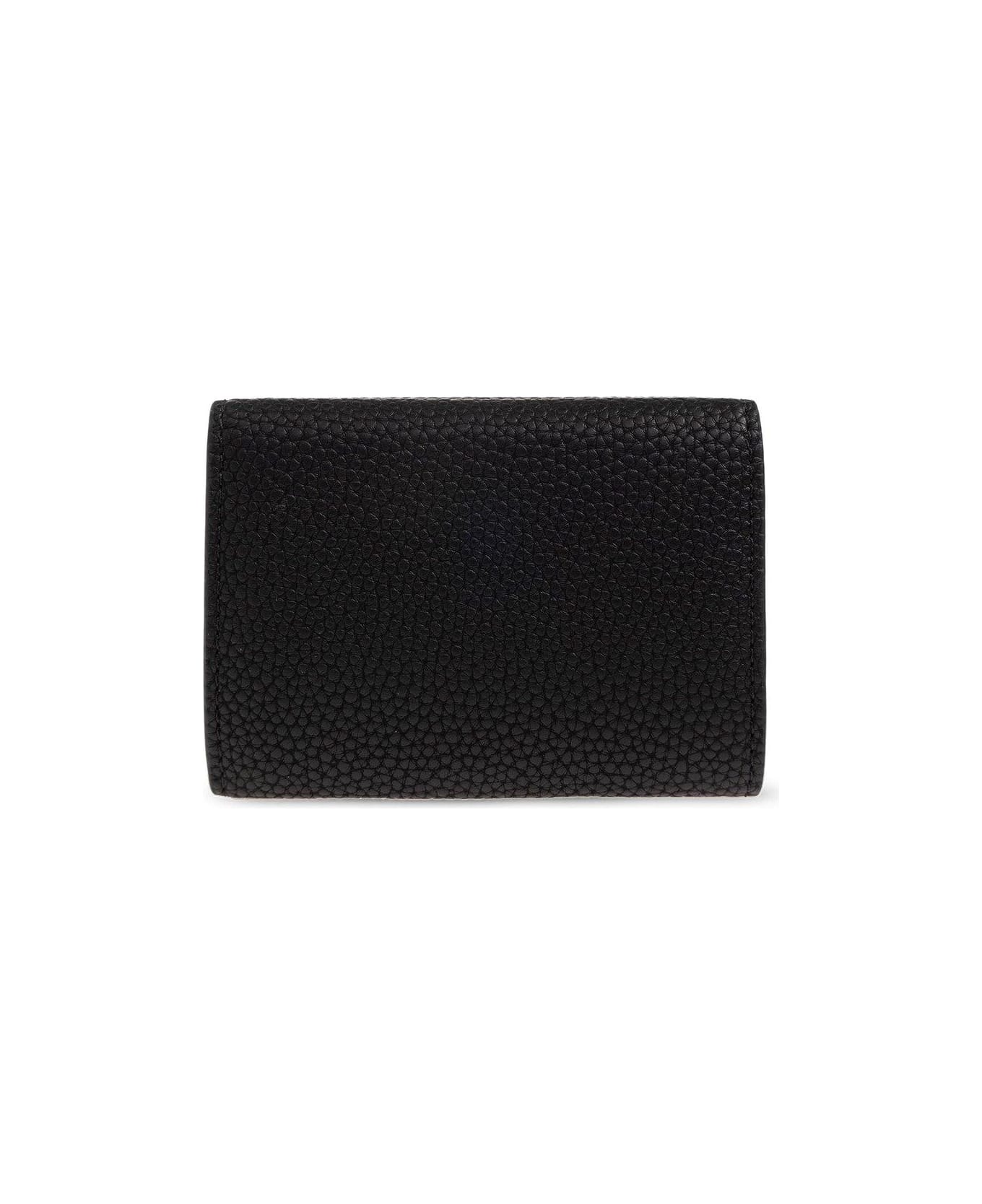 Emporio Armani Wallet With Logo - BLACK 財布
